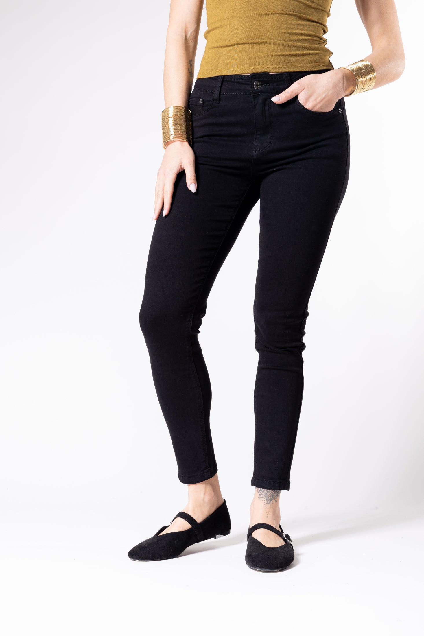 Jeans colorato Skinny|Colore:Nero