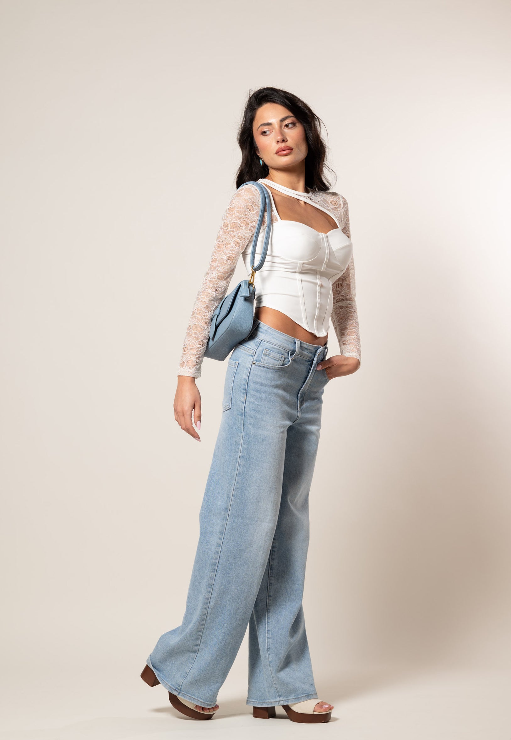 Top Bustier a cuore|Colore:Bianco