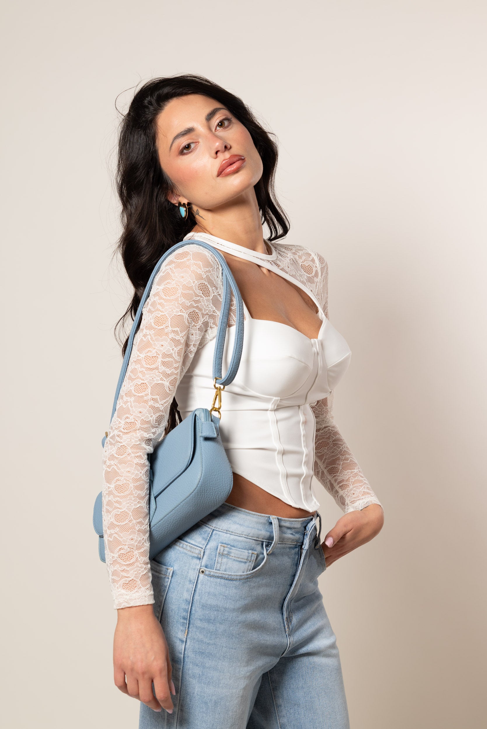 Top Bustier a cuore|Colore:Bianco