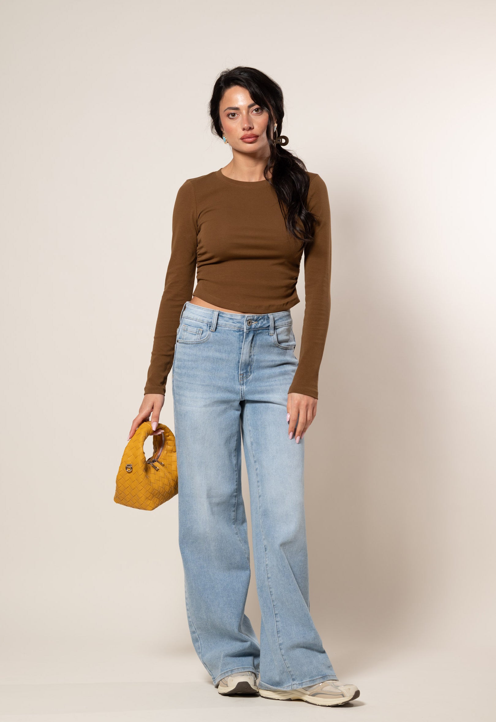 T-Short con fondo ovale|Colore:Verde oliva