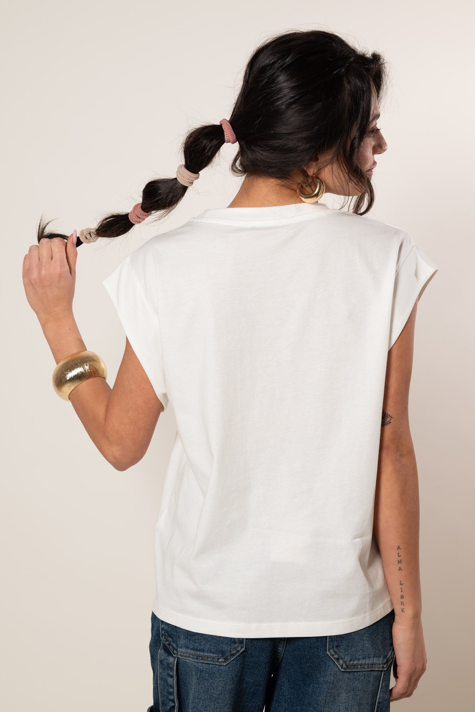 T-shirt Positano|Colore:Bianco latte