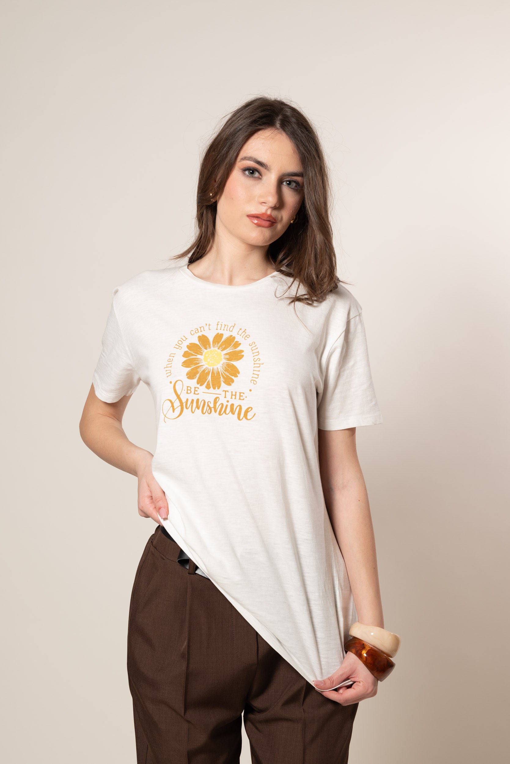 T- Shirt Maggie|Colore:Bianco latte