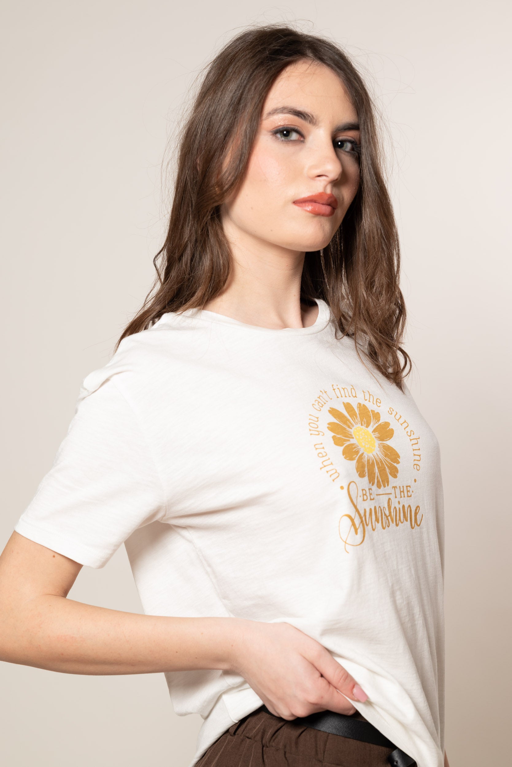 T- Shirt Maggie|Colore:Bianco latte