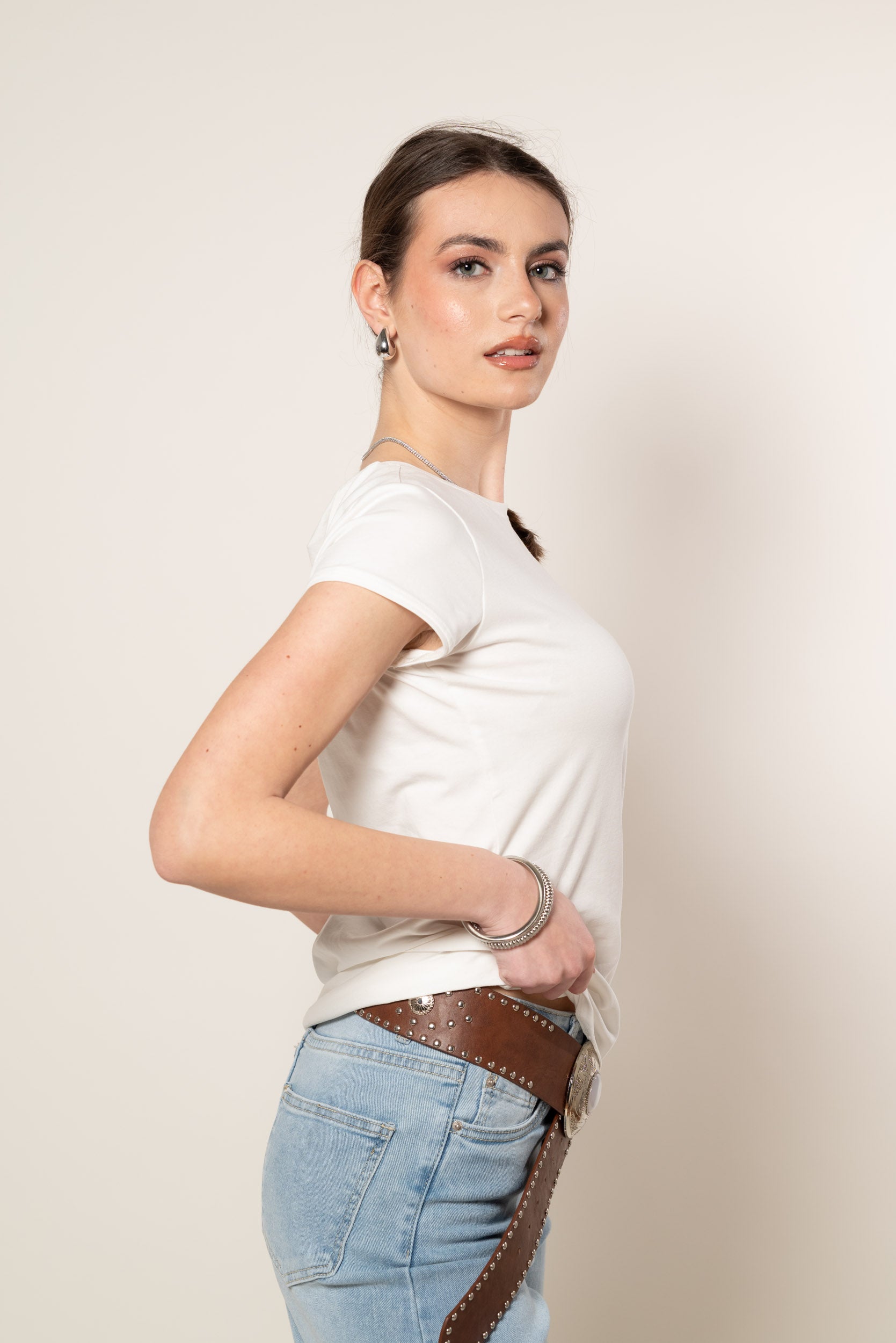 T- Shirt Basic|Colore:Bianco latte