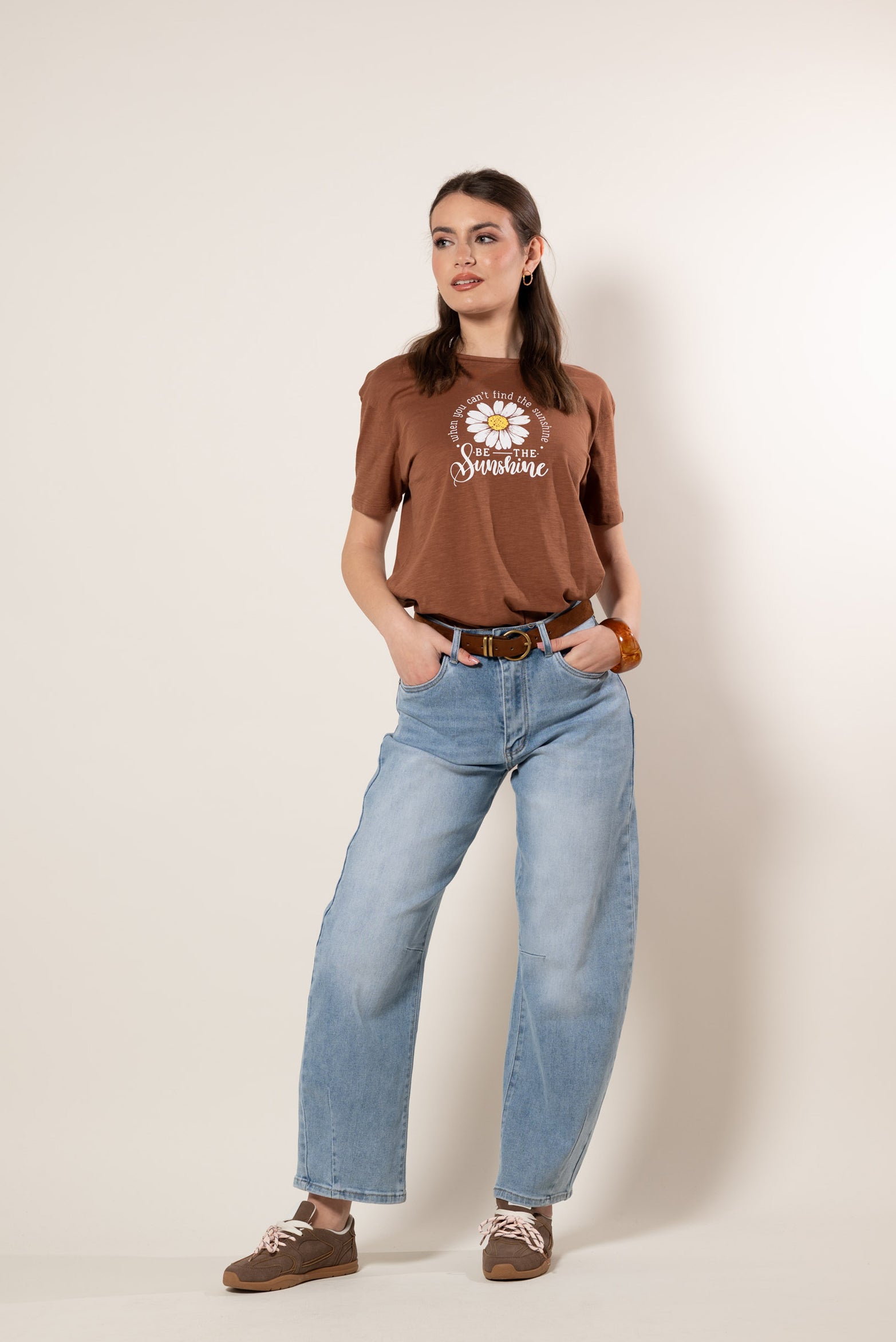T- Shirt Maggie|Colore:Nocciola