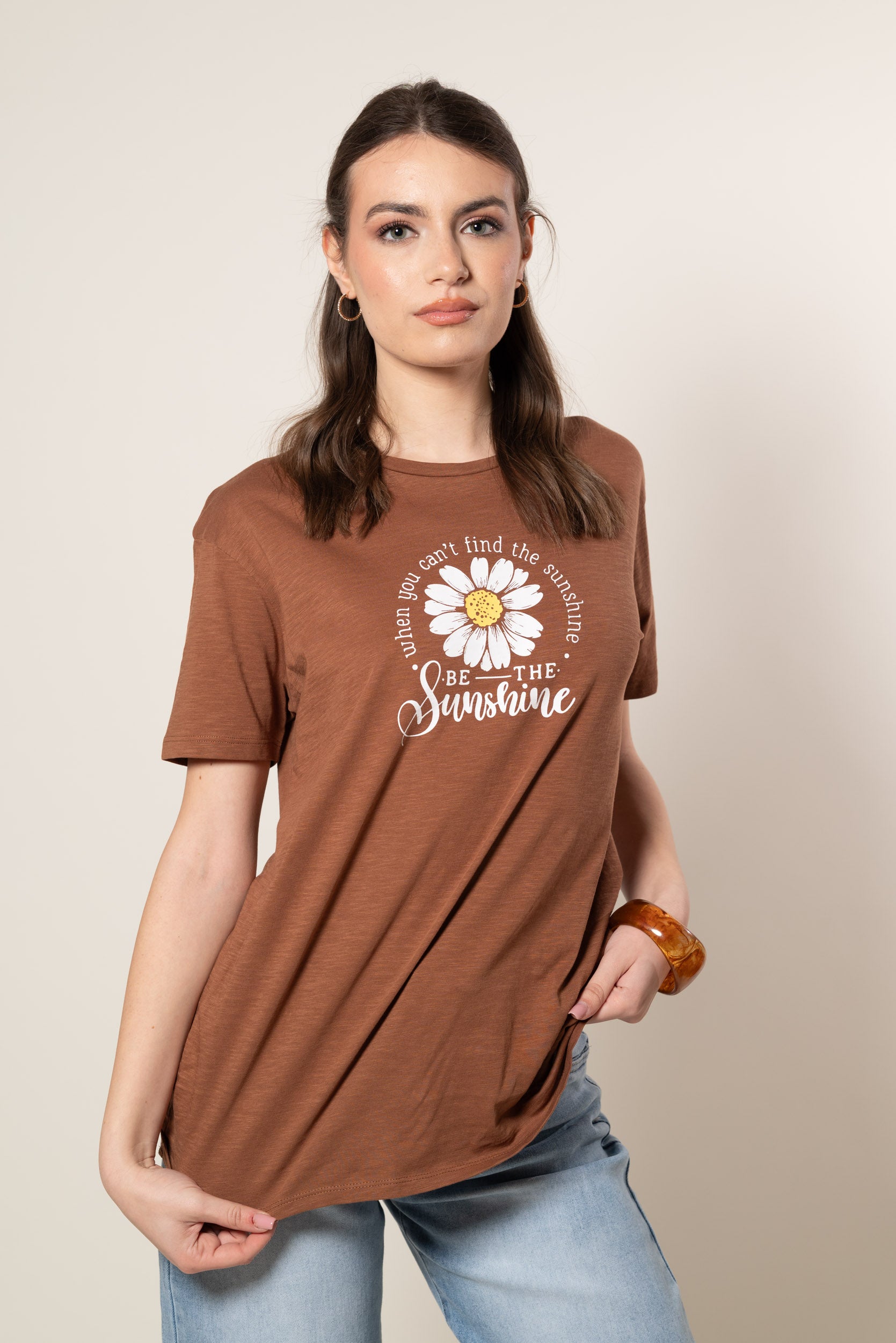 T- Shirt Maggie|Colore:Nocciola