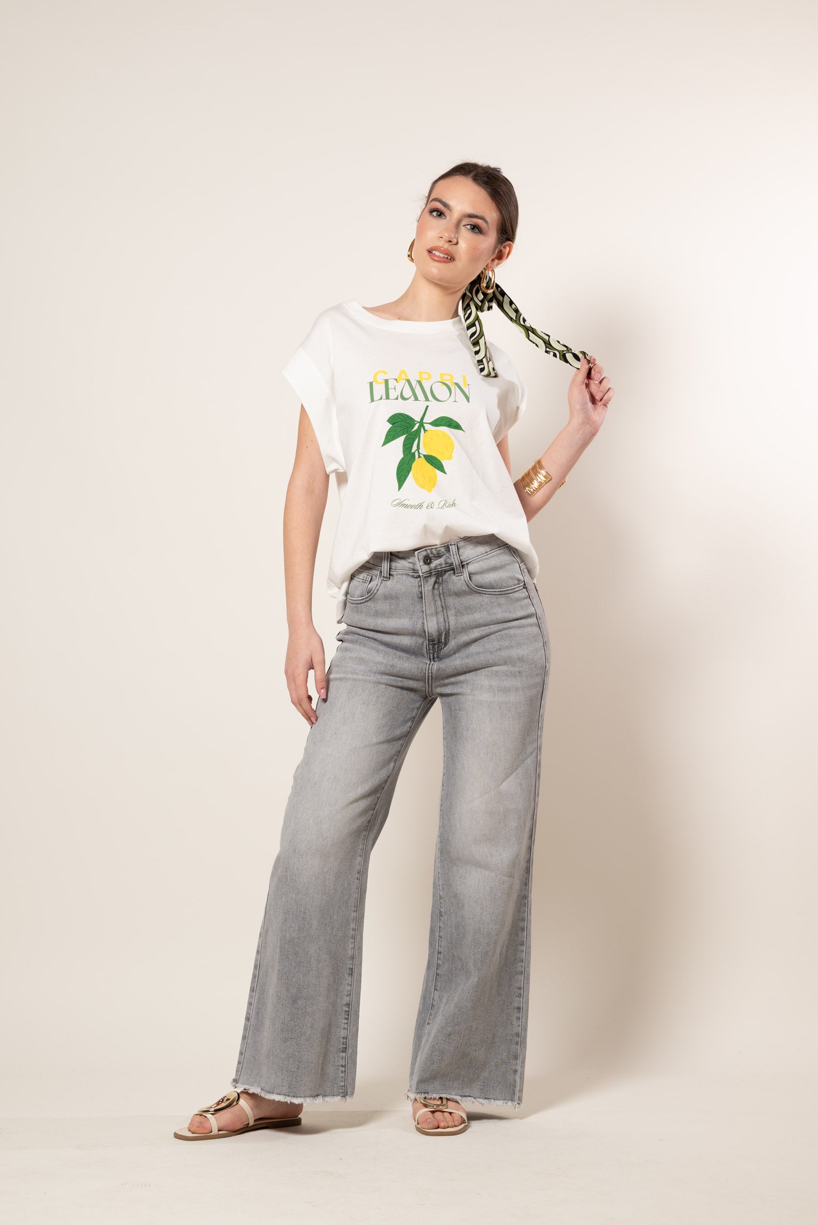 T_Shirt Lemon|Colore:Bianco latte