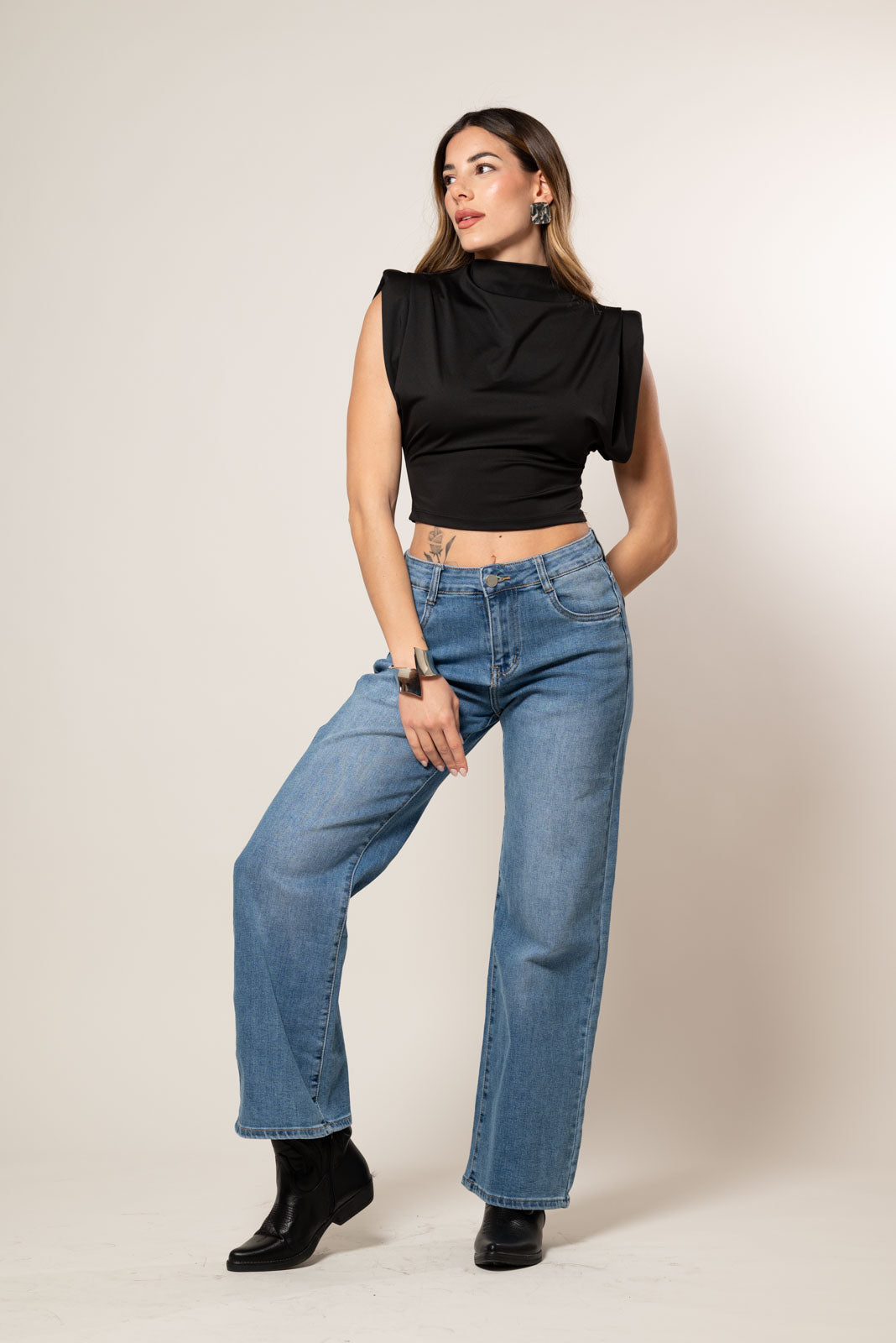 Maglia Strutturata |Colore:Nero