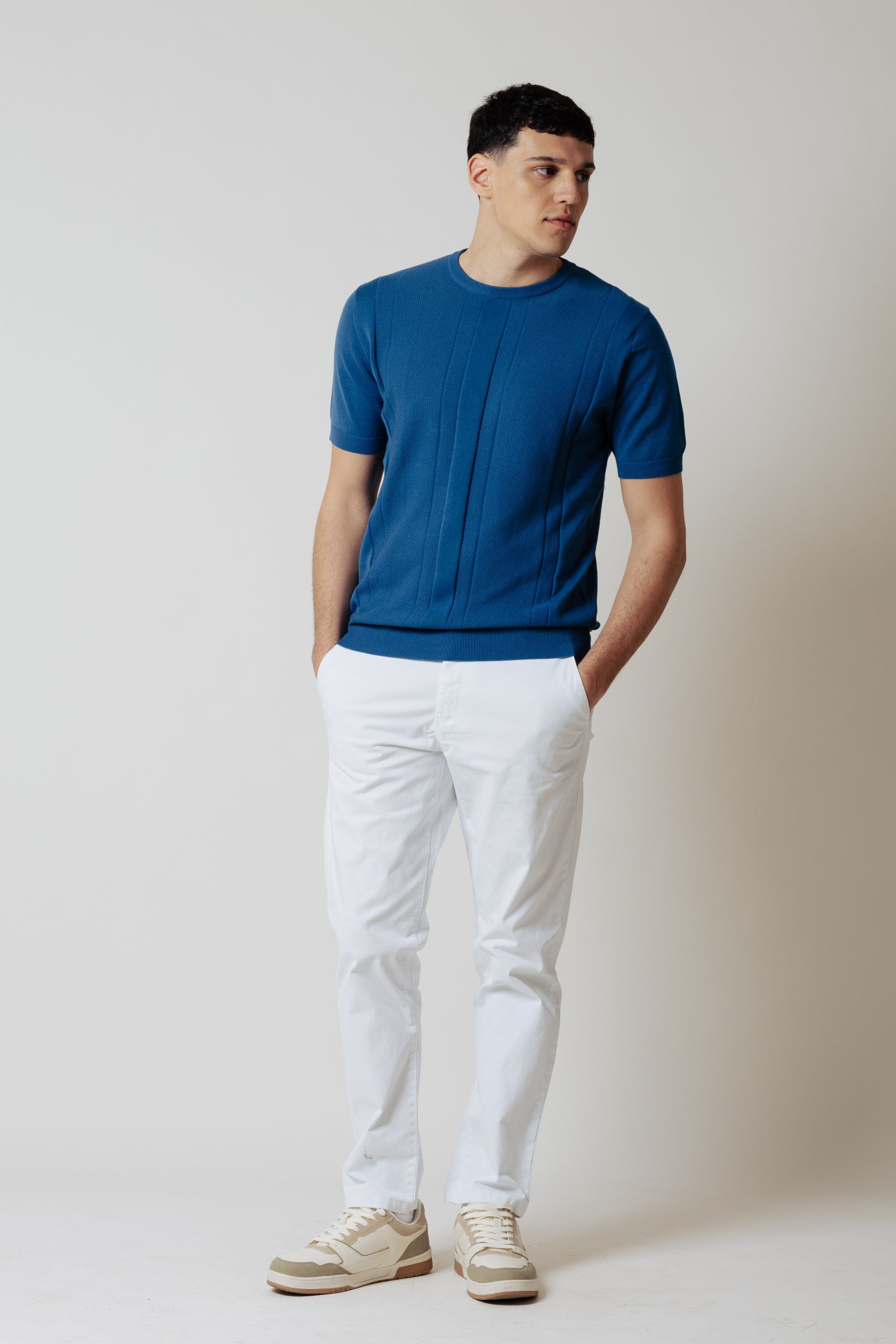 Pantaoni Chino Regular|Colore:Bianco