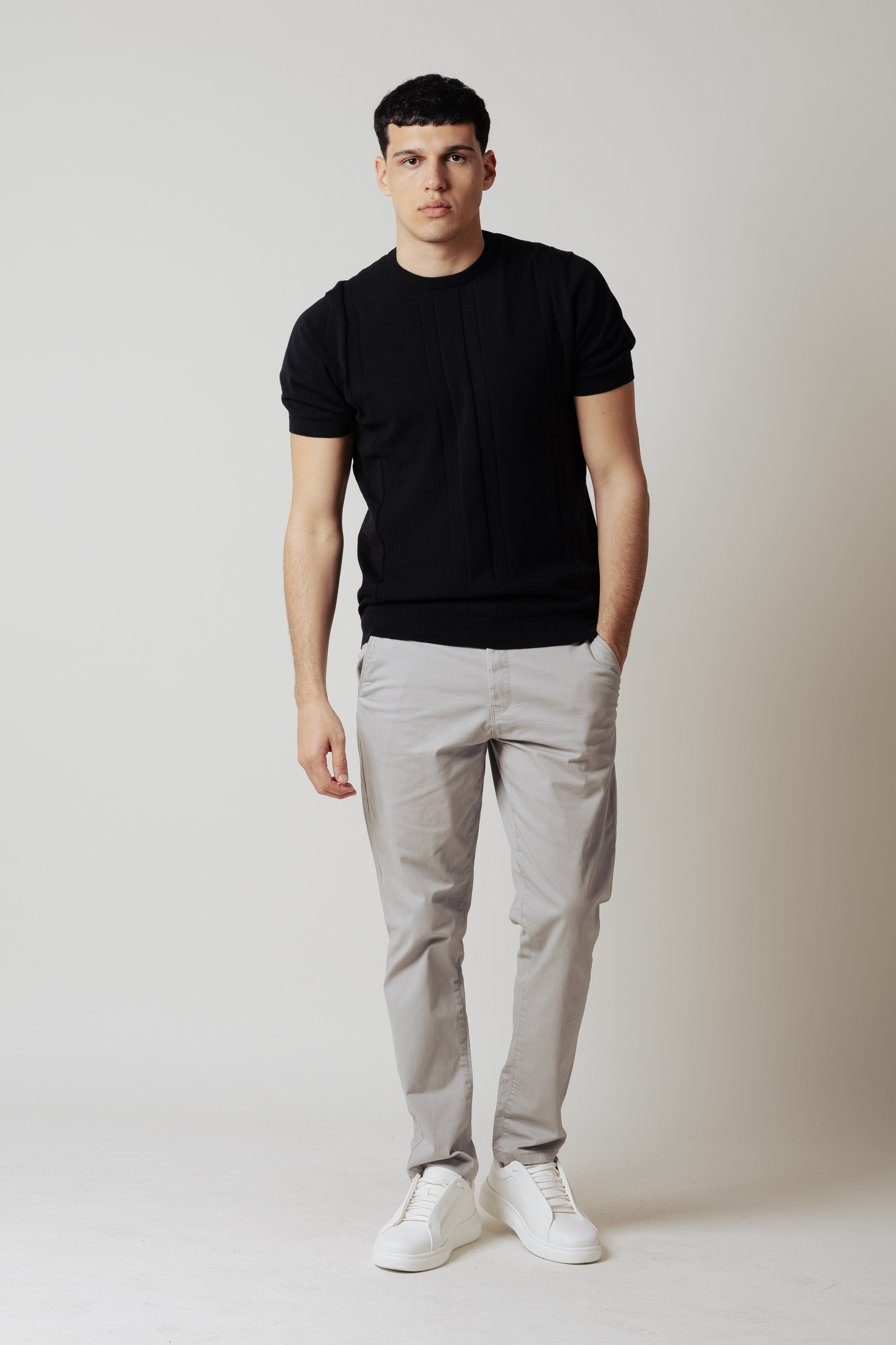 Pantaoni Chino Regular|Colore:Grigio chiaro