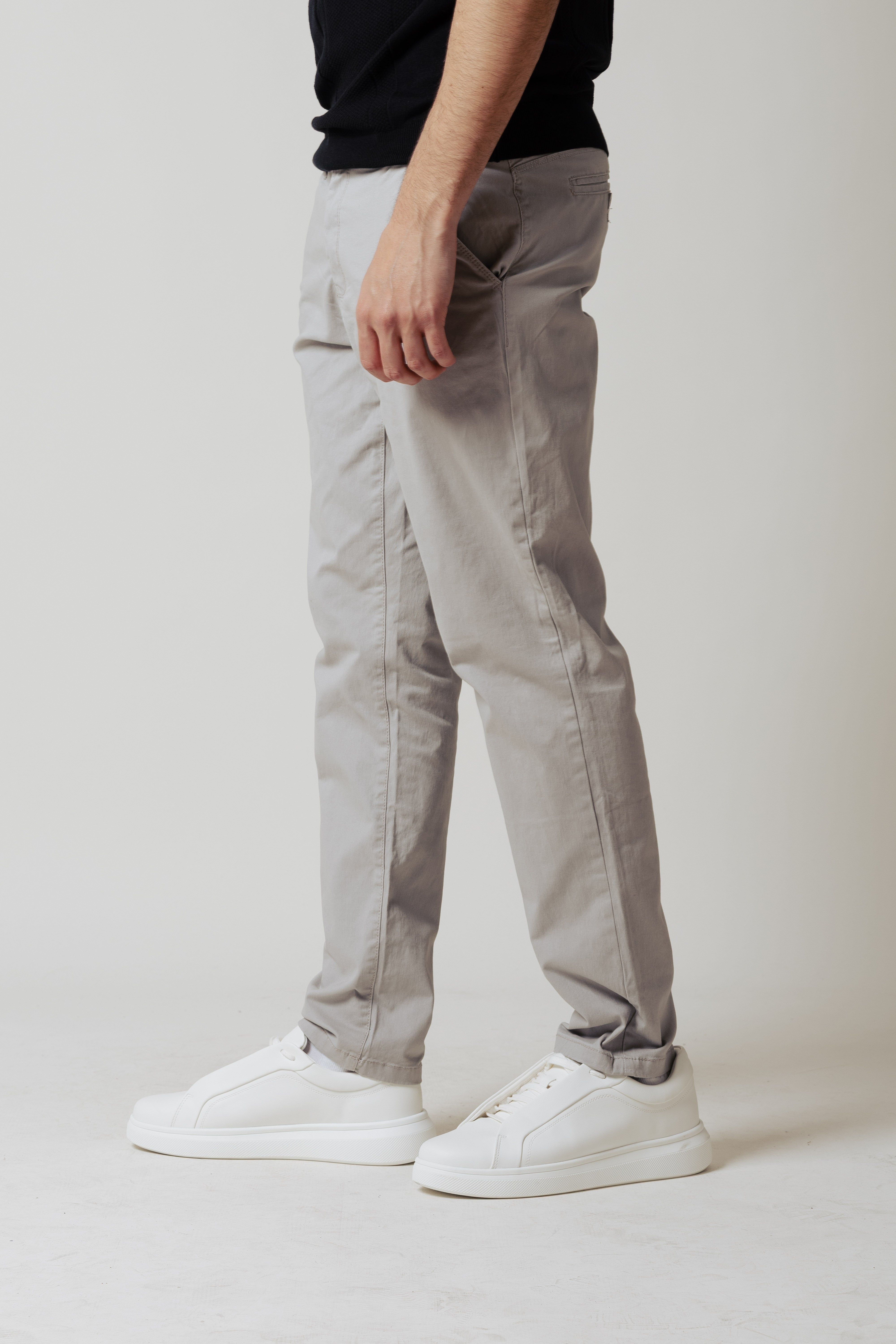 Pantaoni Chino Regular|Colore:Grigio chiaro