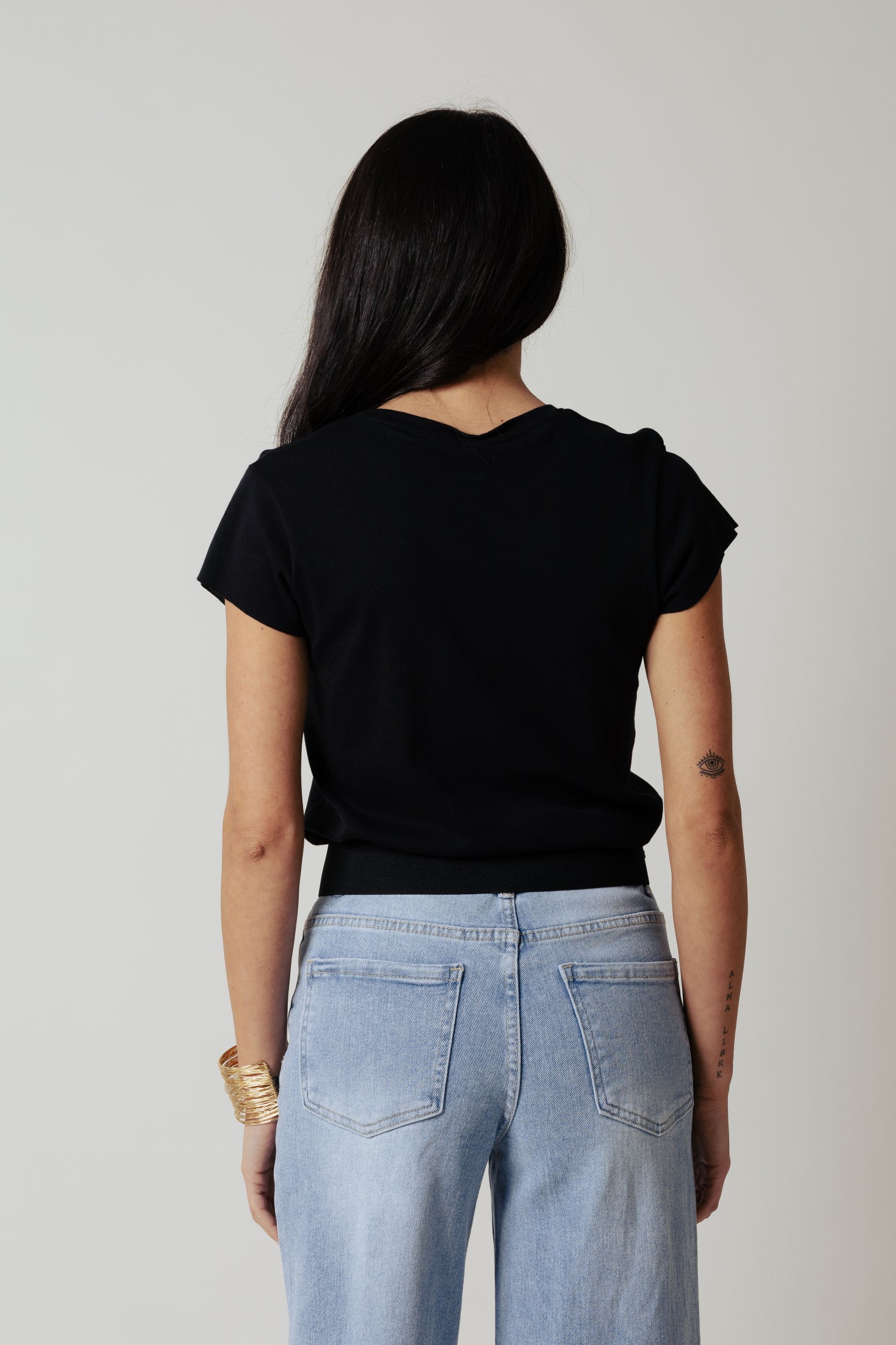 T-Shirt cotone |Colore:Nero
