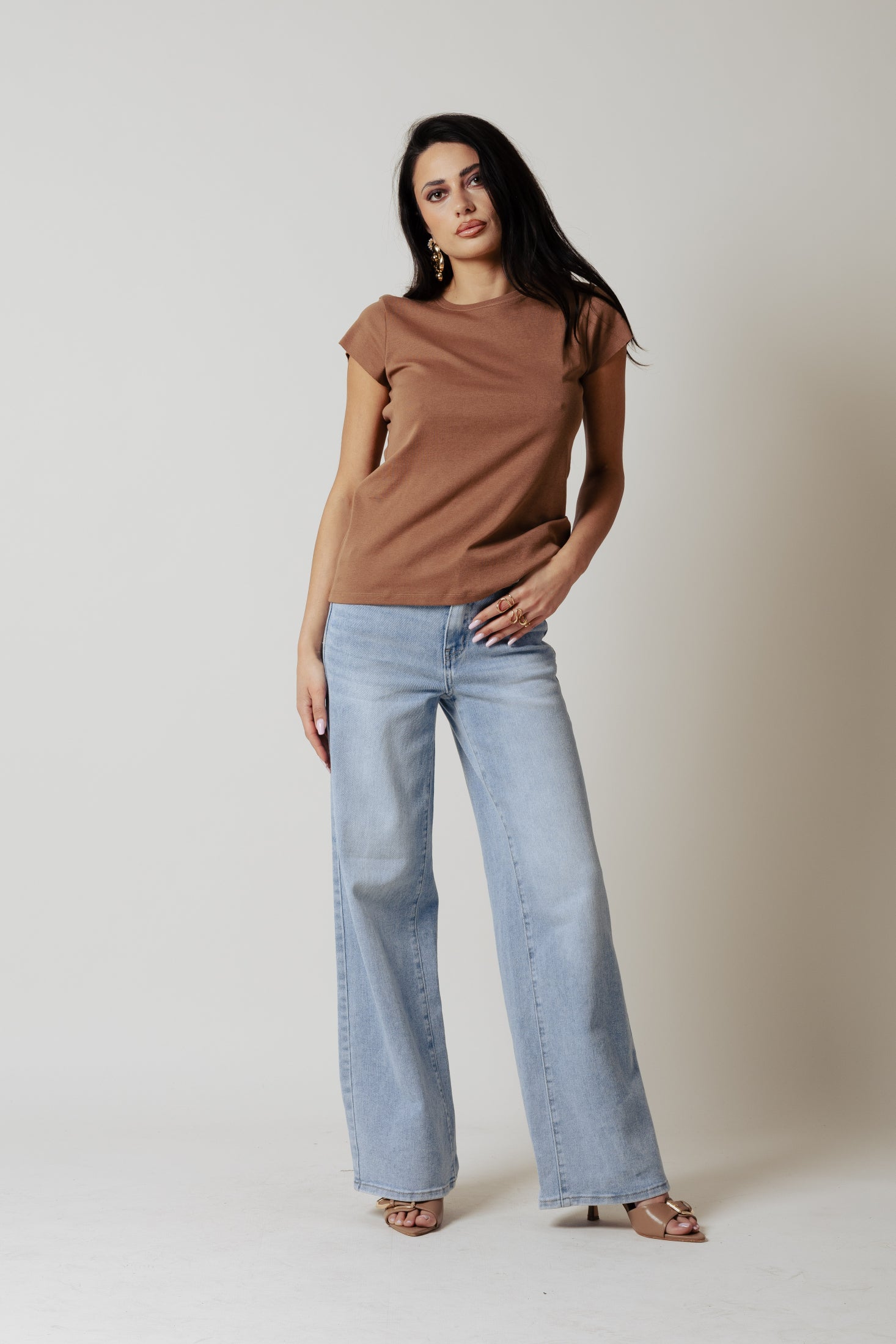 T-Shirt cotone |Colore:Nocciola