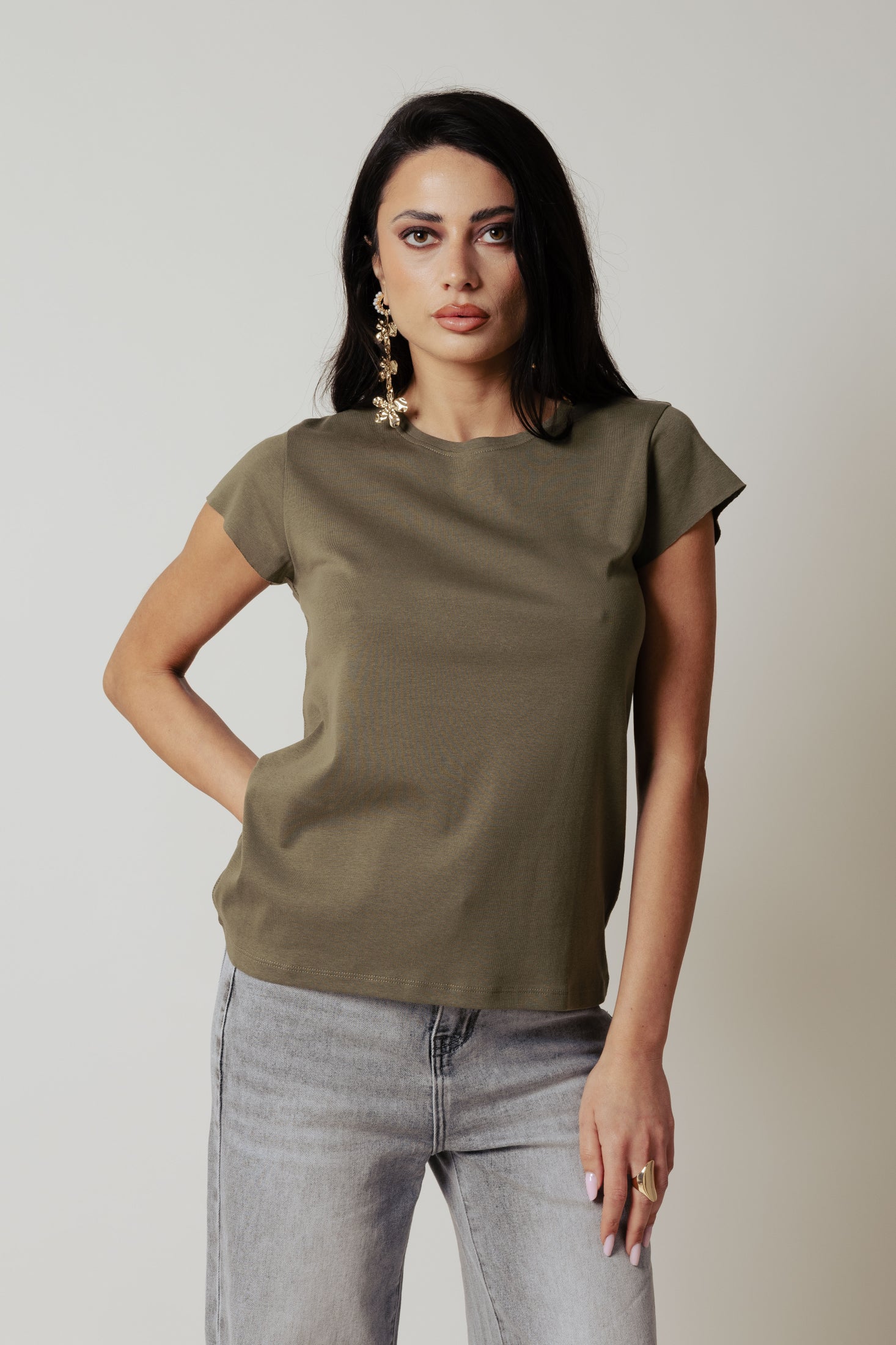 T-Shirt cotone |Colore:Salvia