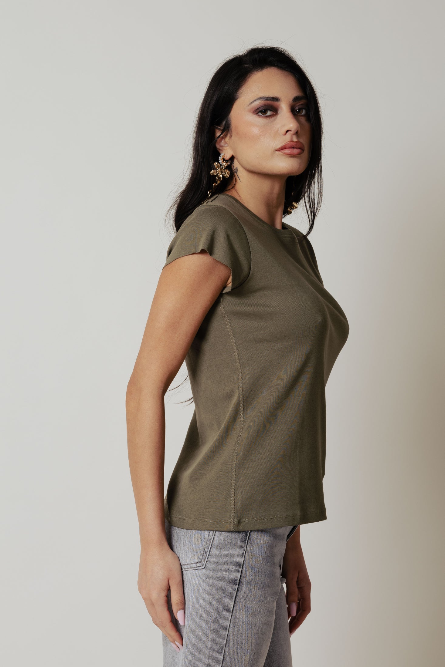 T-Shirt cotone |Colore:Salvia