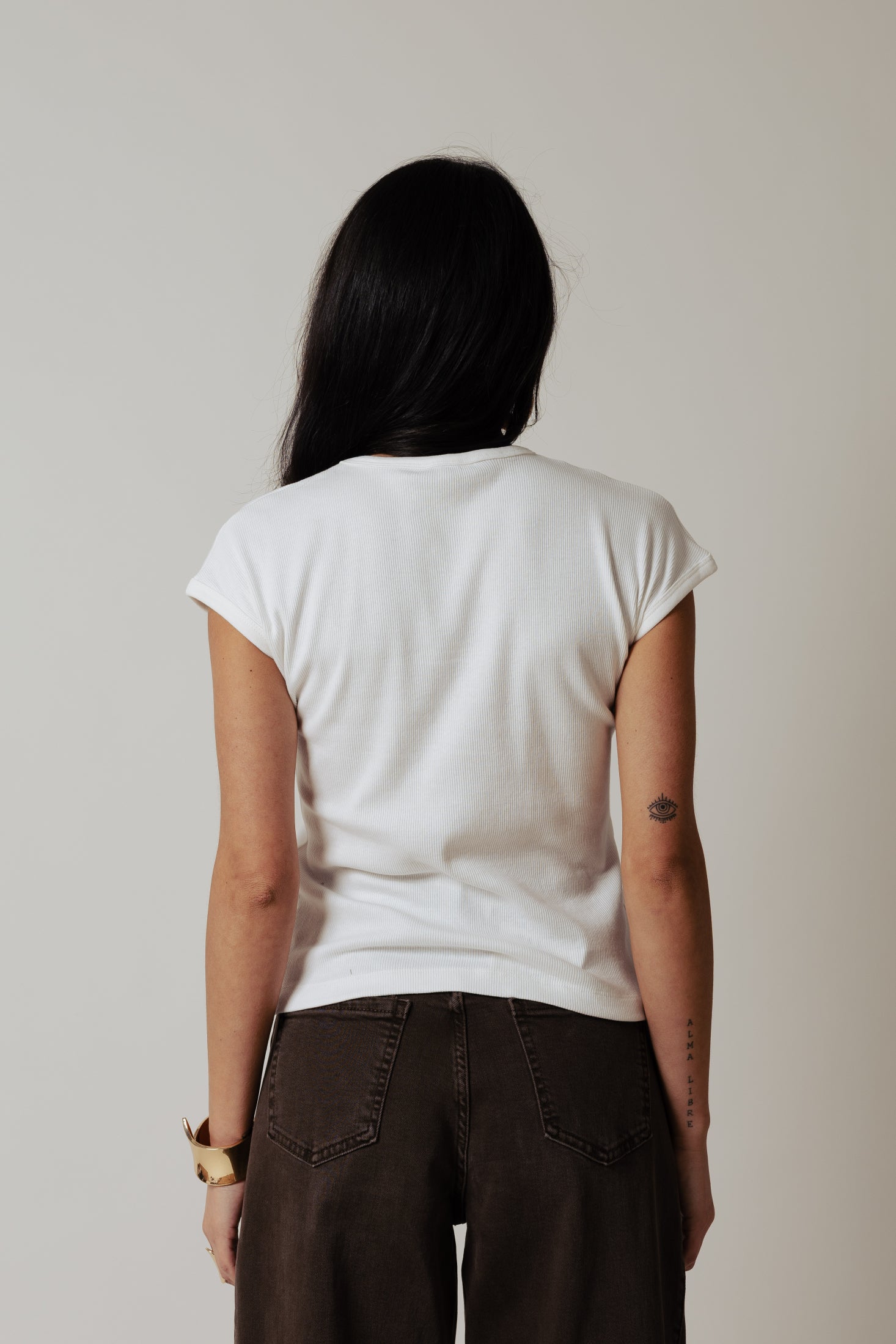 T- Shirt manica aletta |Colore:Bianco latte