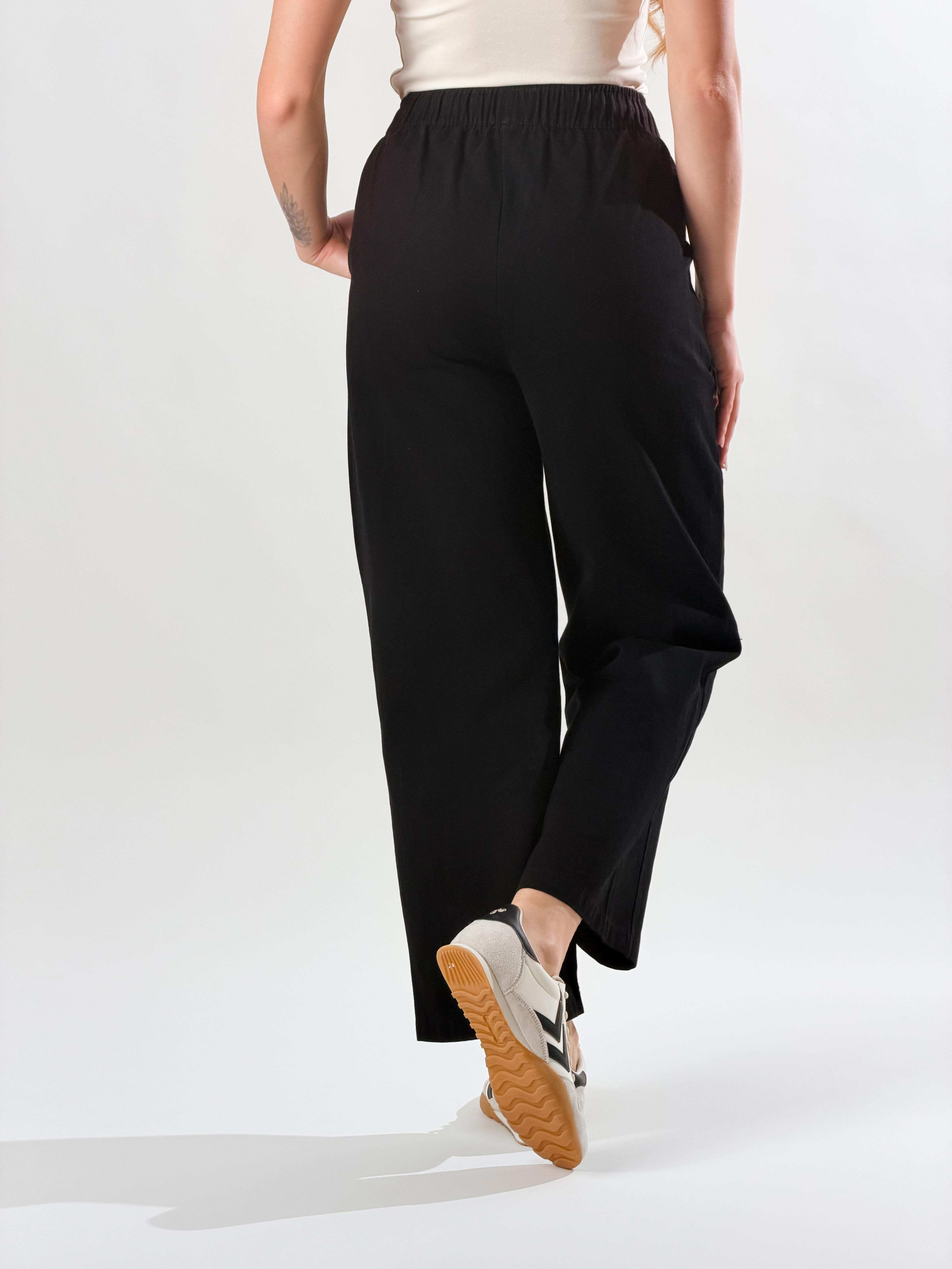 Pantalone Chinos con cuciture latearli|Colore:Nero