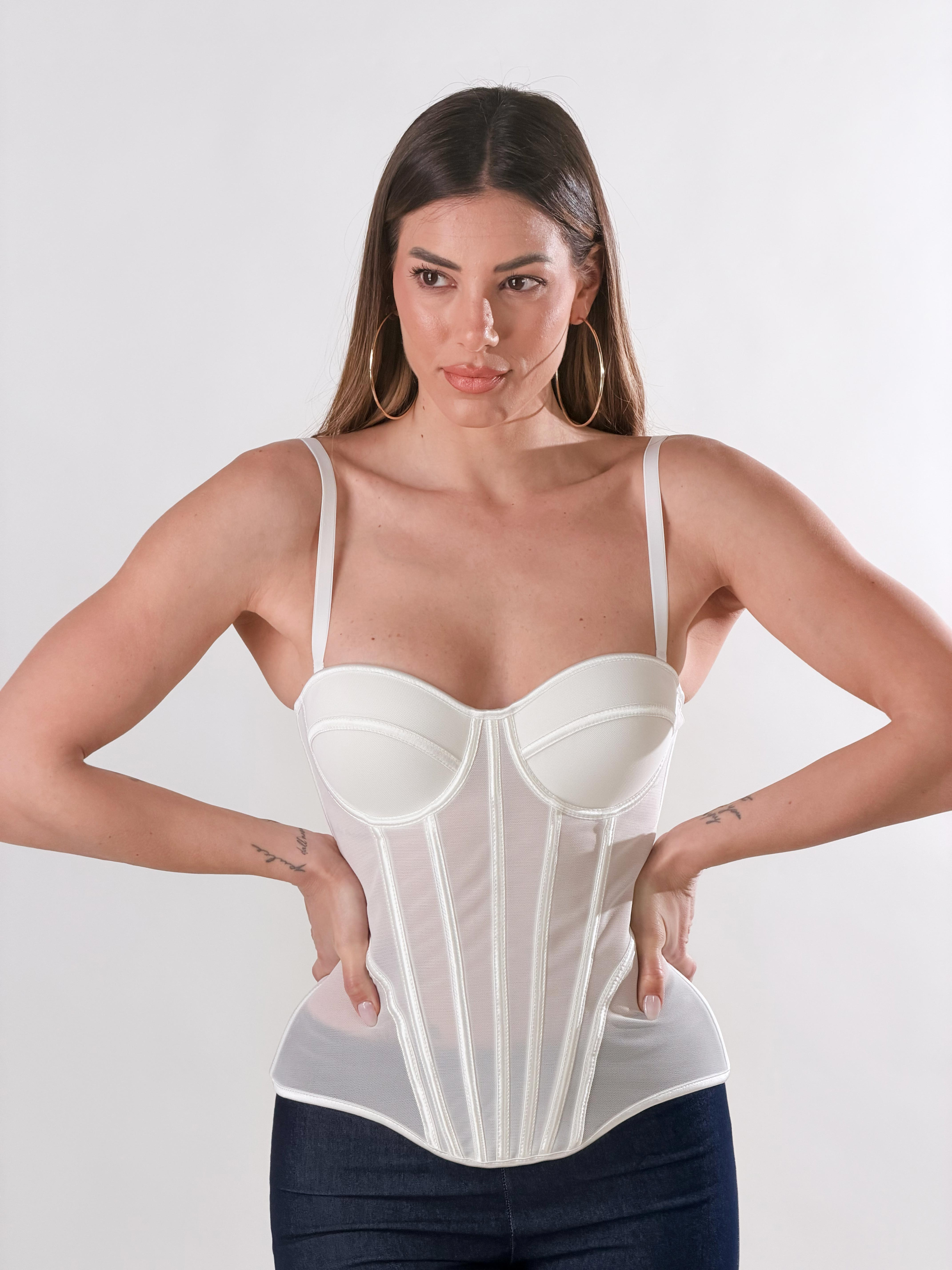 Top Corsetto|Colore:Bianco