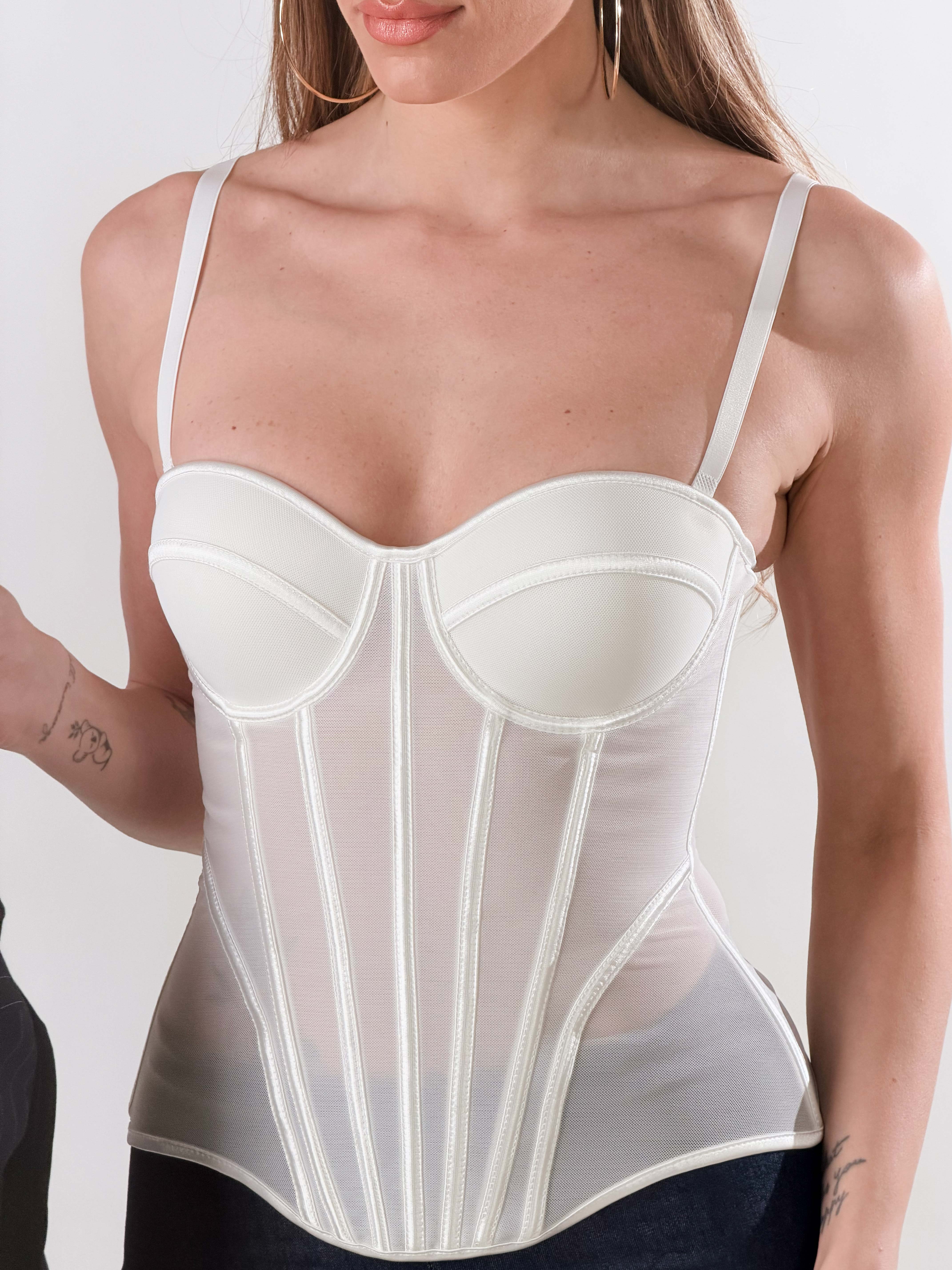 Top Corsetto|Colore:Bianco