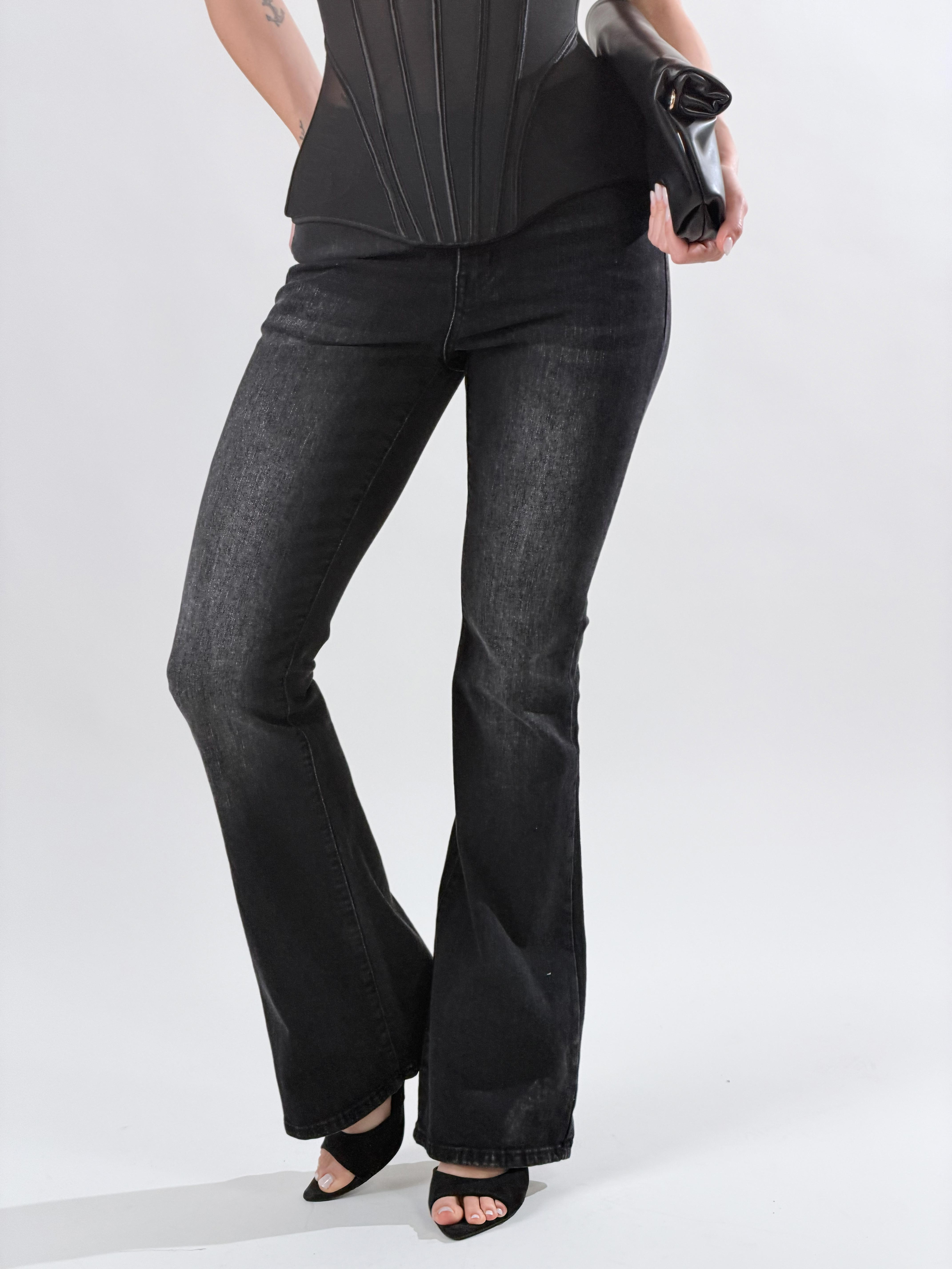 Jeans Zampa|Colore:Nero