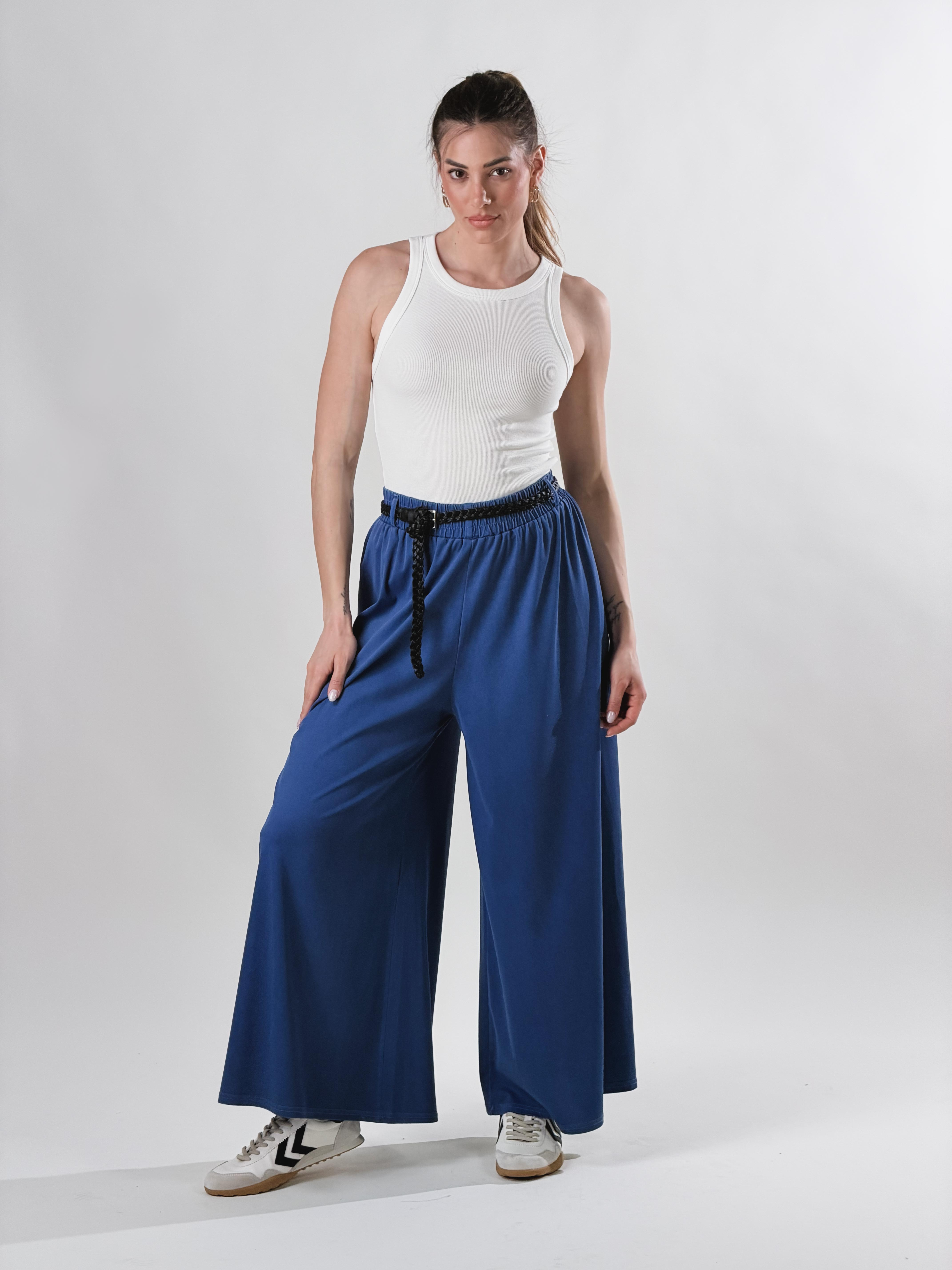 Pantalone Samurai effetto denim|Colore:Blu