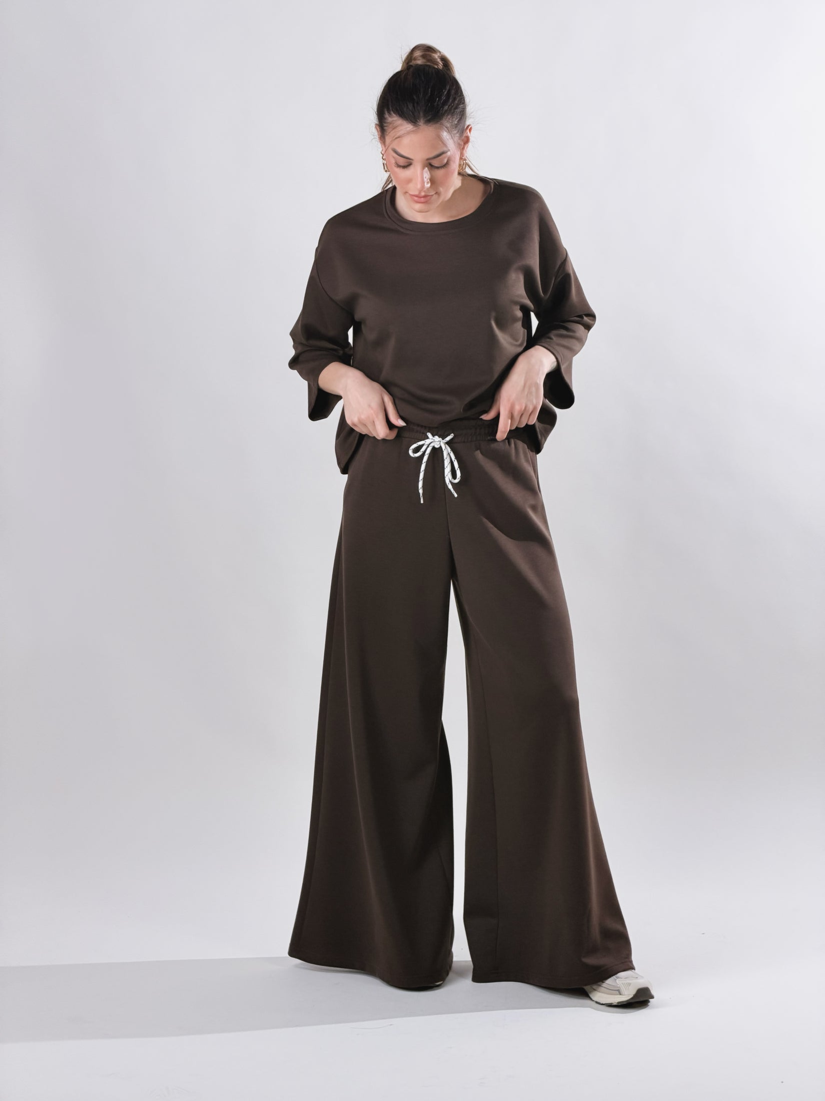 Pantalone Palazzo|Colore:Moro