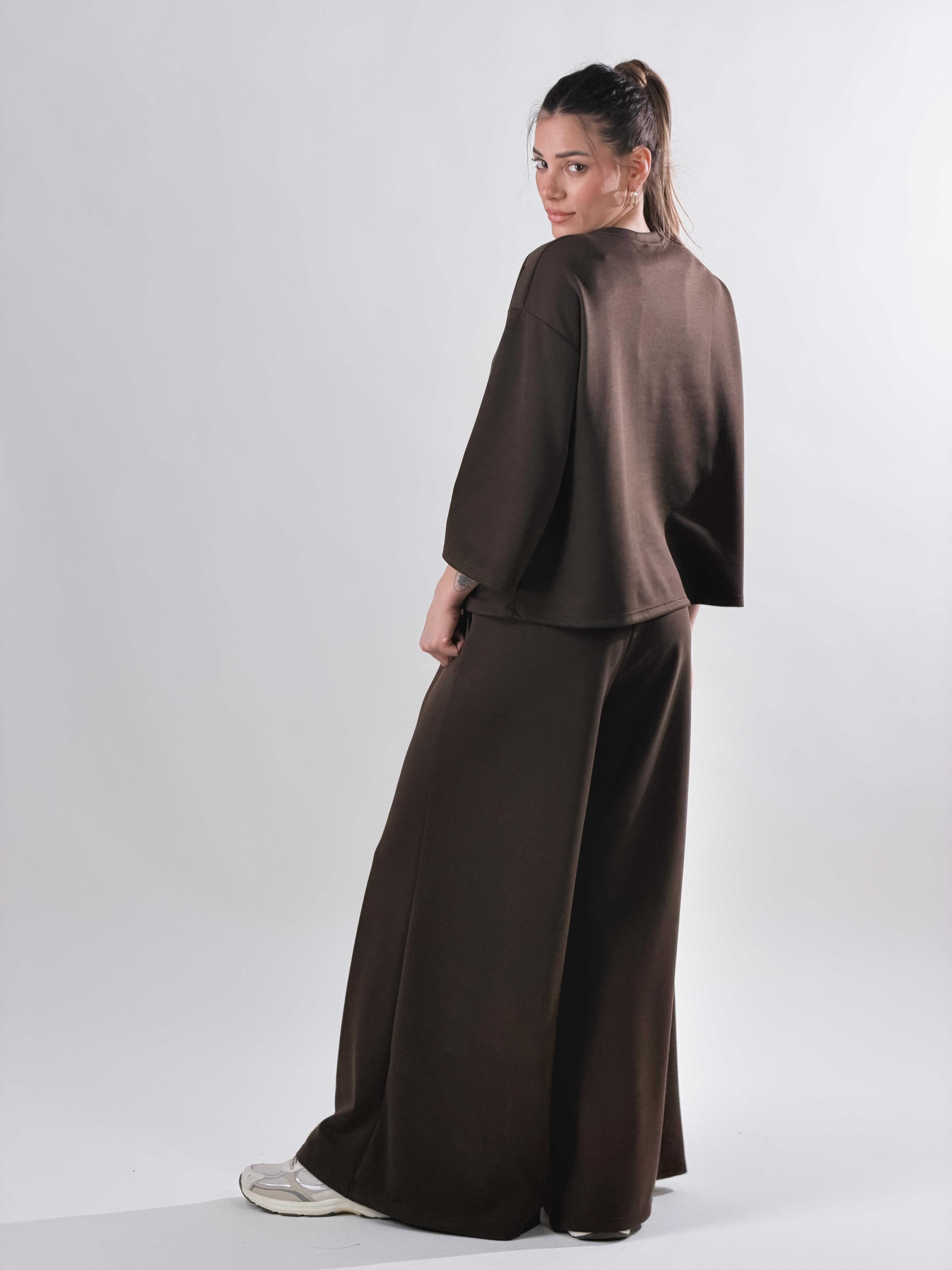 Pantalone Palazzo|Colore:Moro