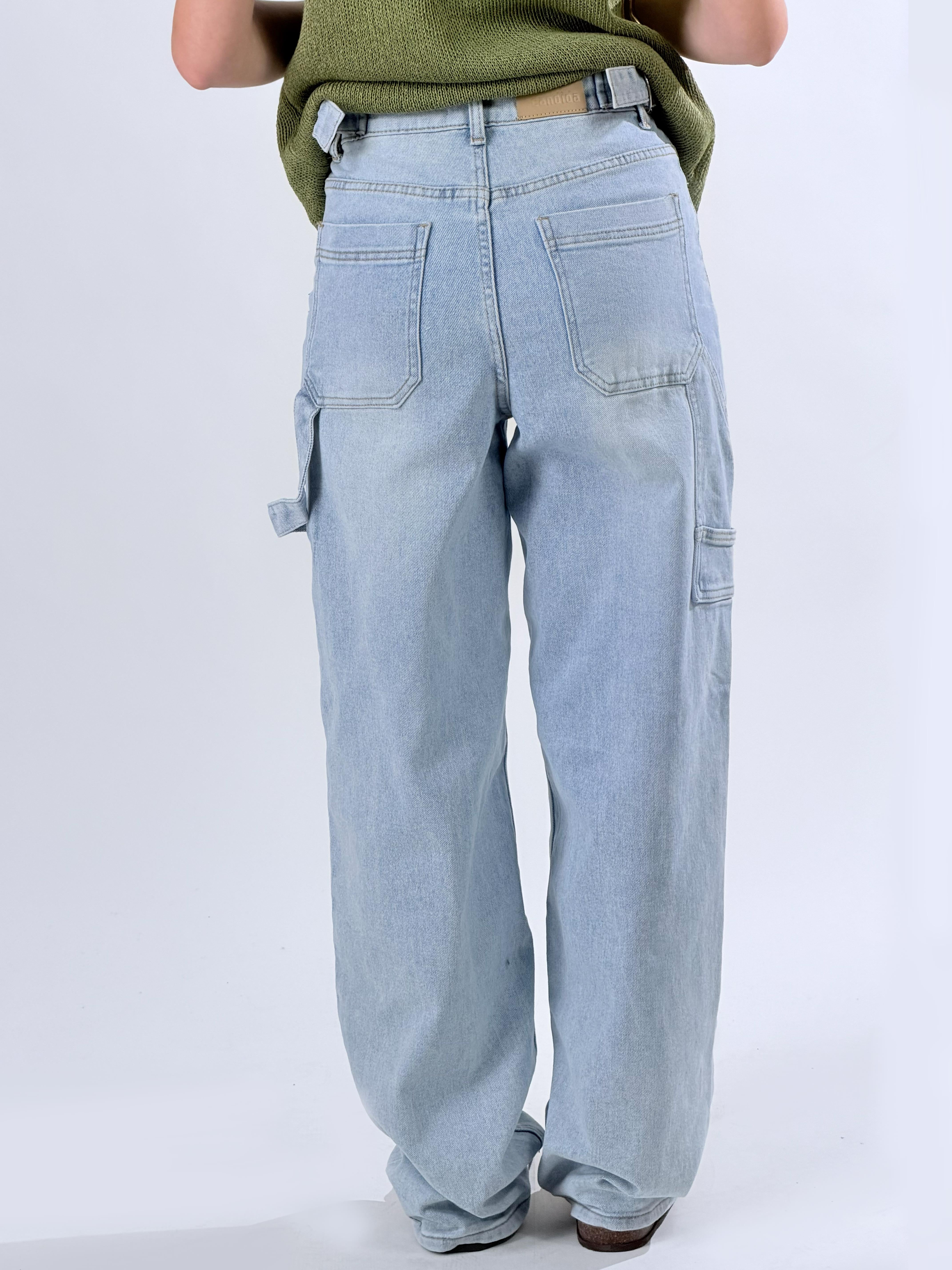 Jeans baggy carpenter|Colore:Blu chiaro