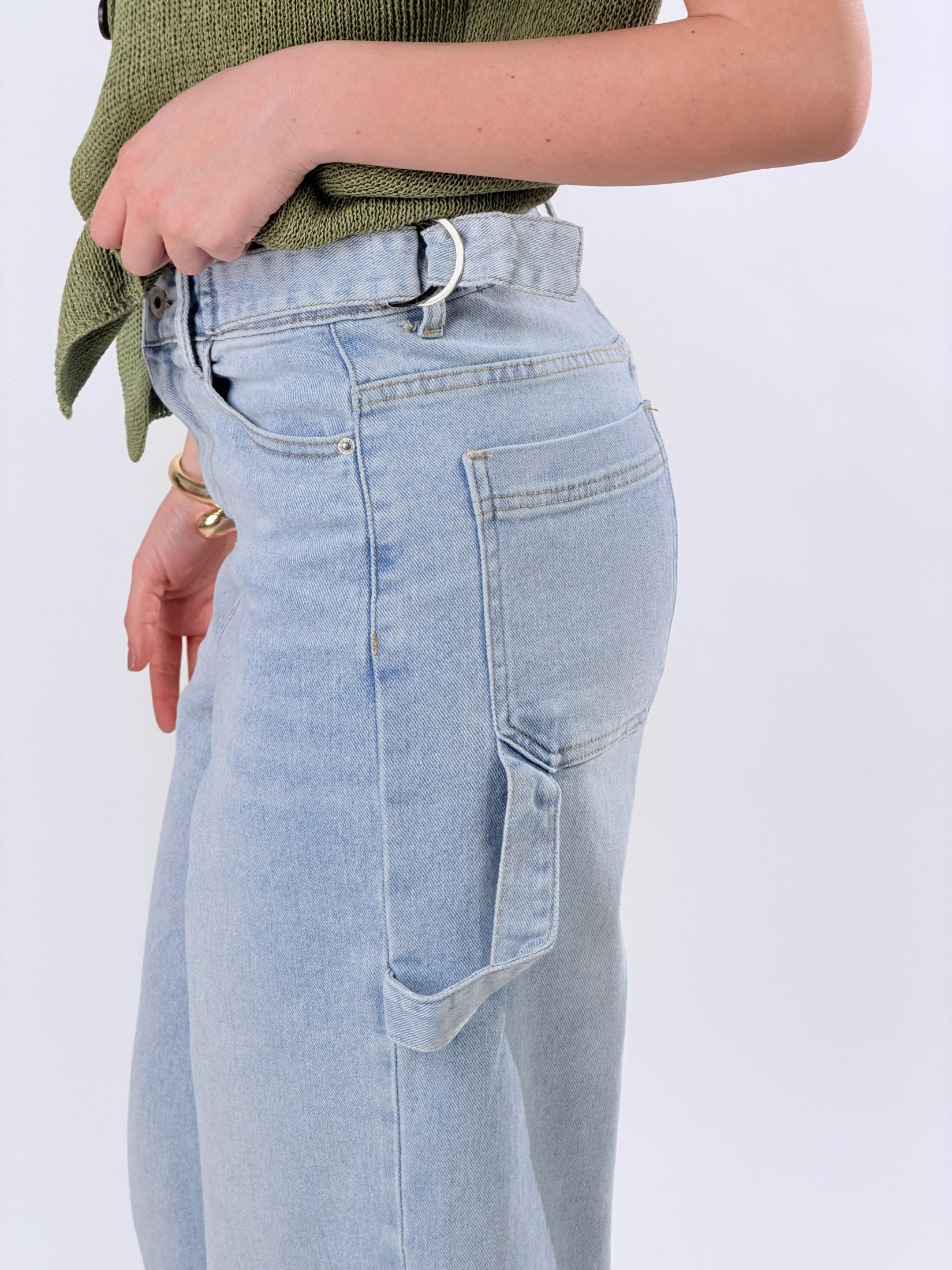 Jeans baggy carpenter|Colore:Blu chiaro