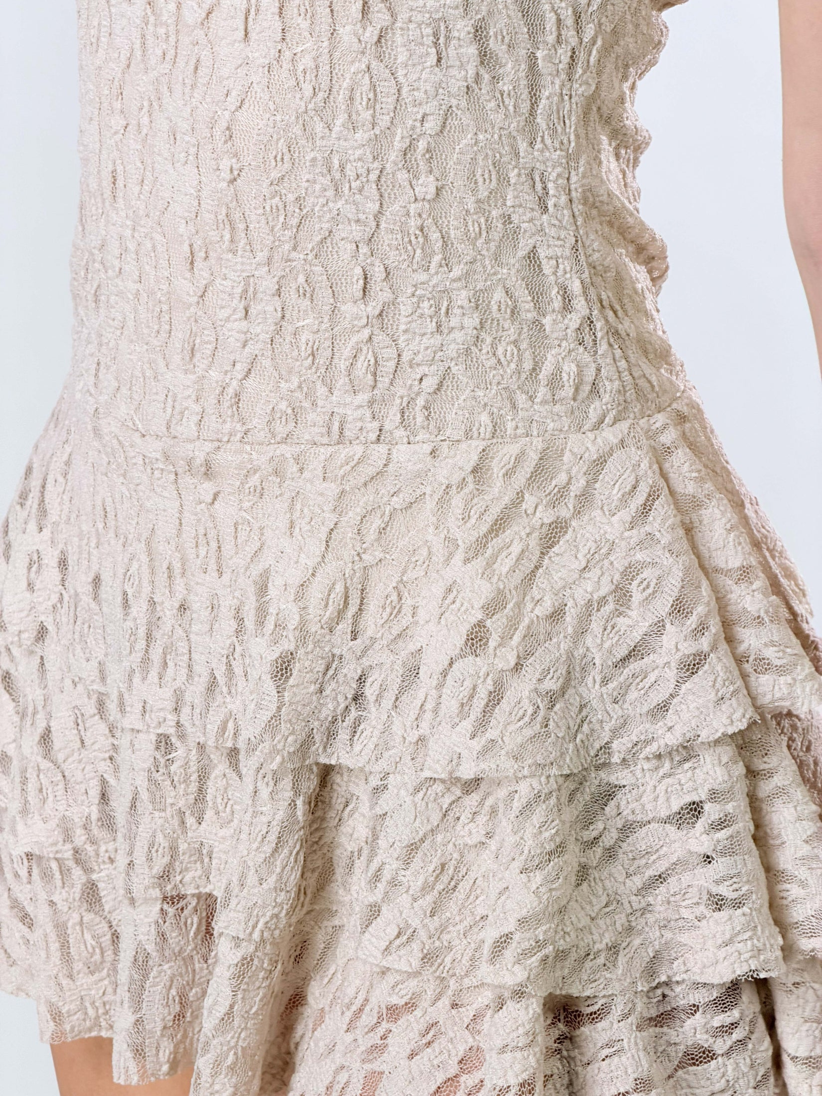 Abito Sally in pizzo|Colore:Beige