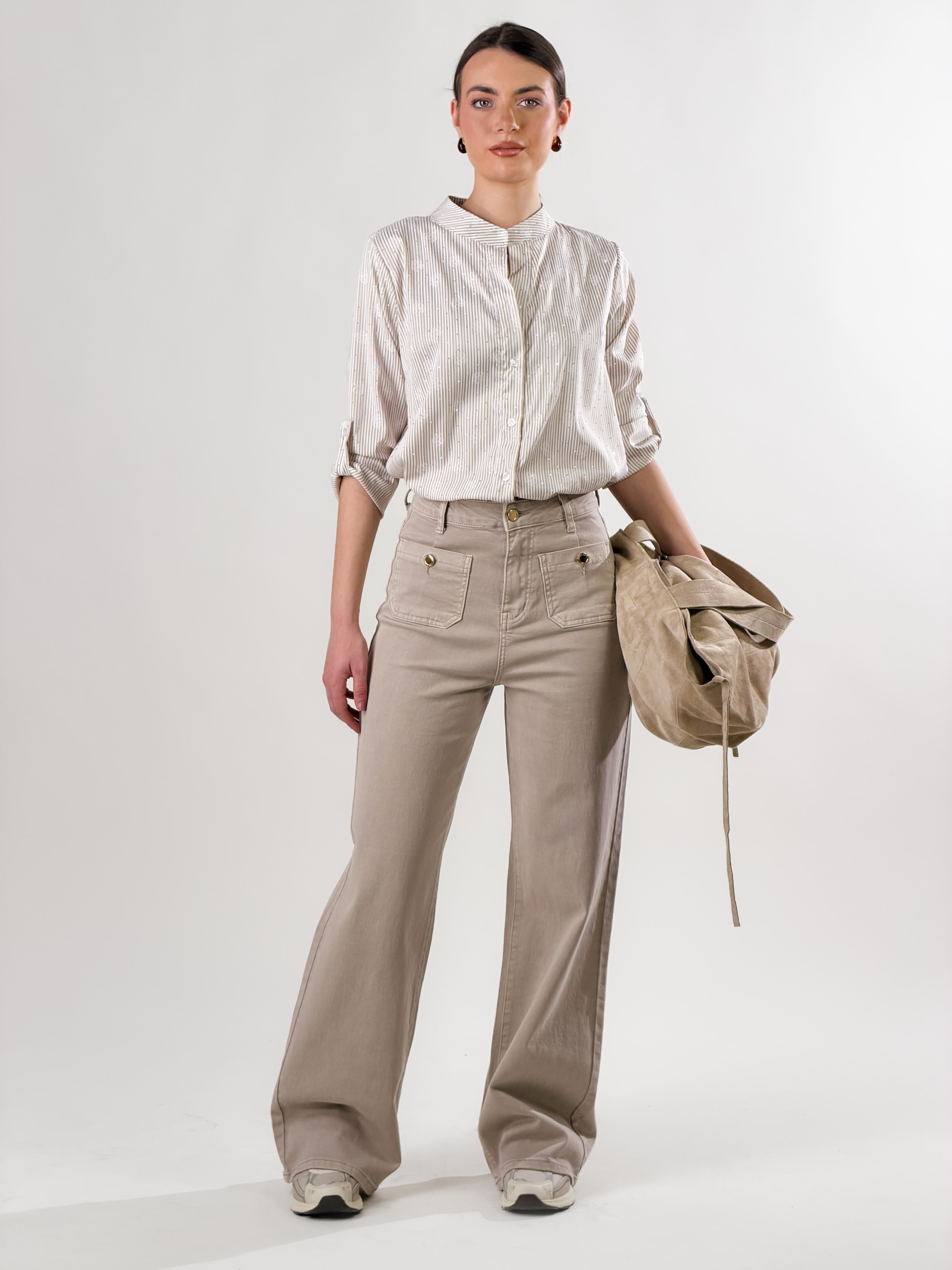Jeans taschini|Colore:Sabbia