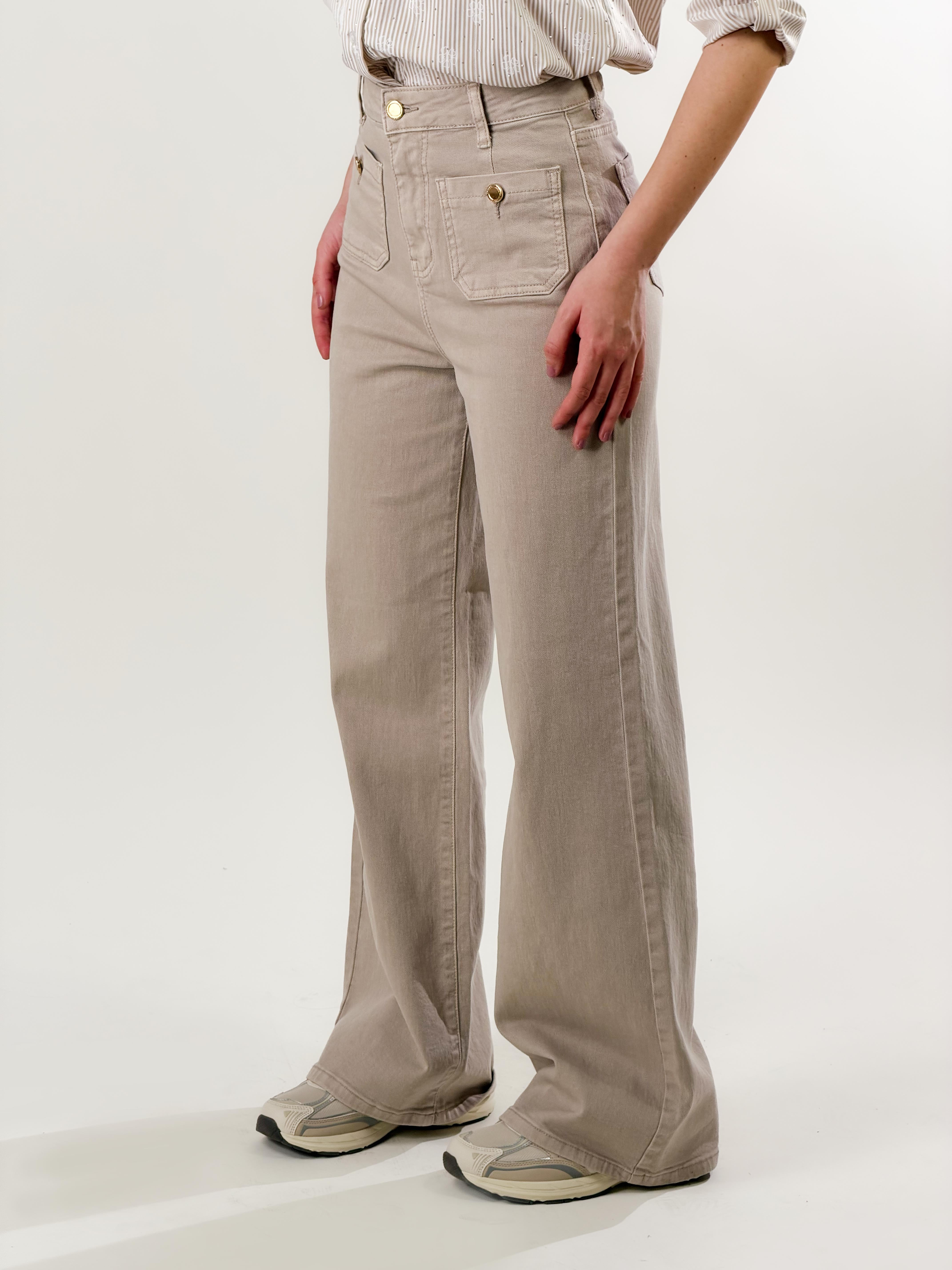 Jeans taschini|Colore:Sabbia