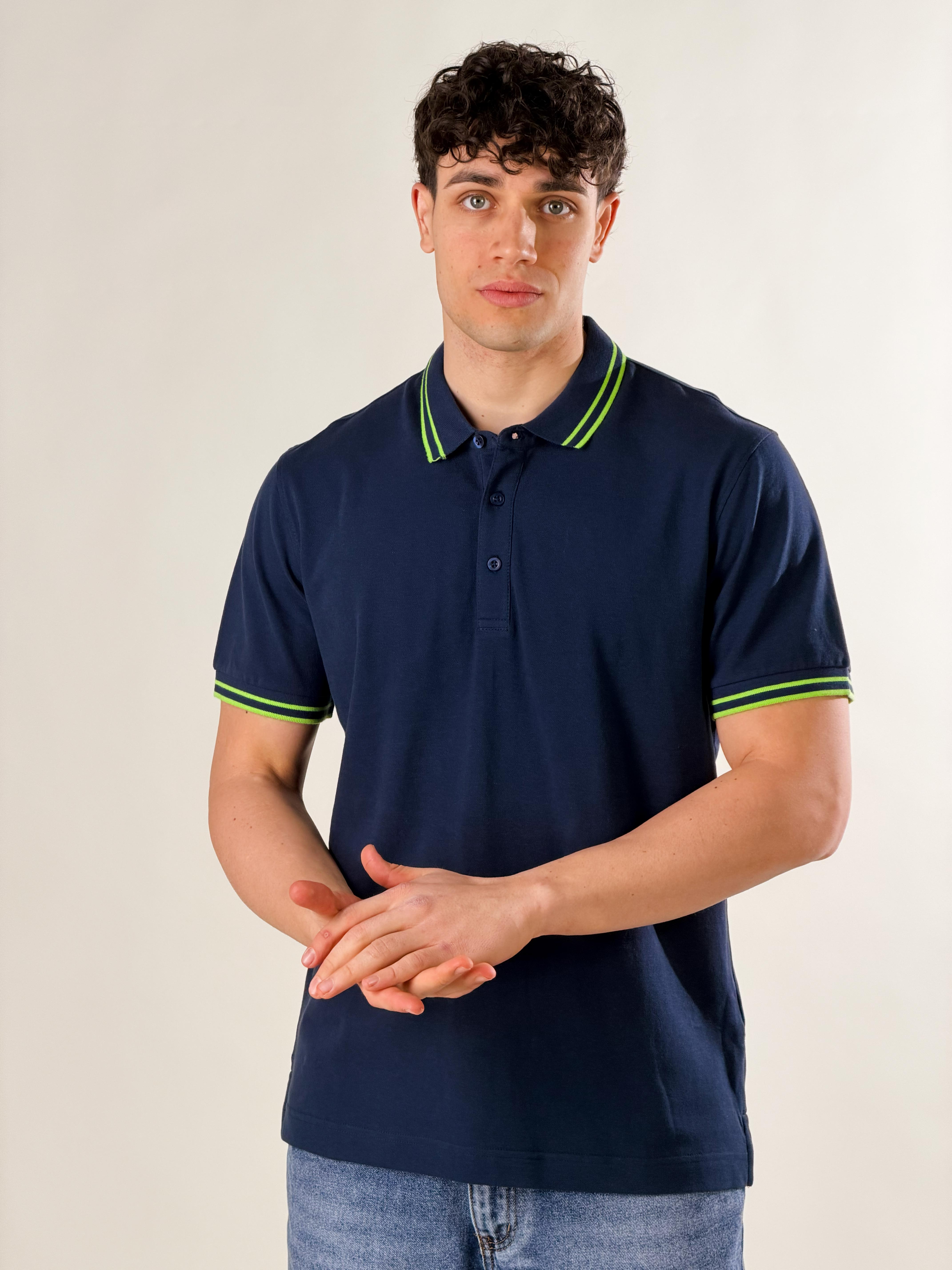 Polo basic |Colore:Blu scuro