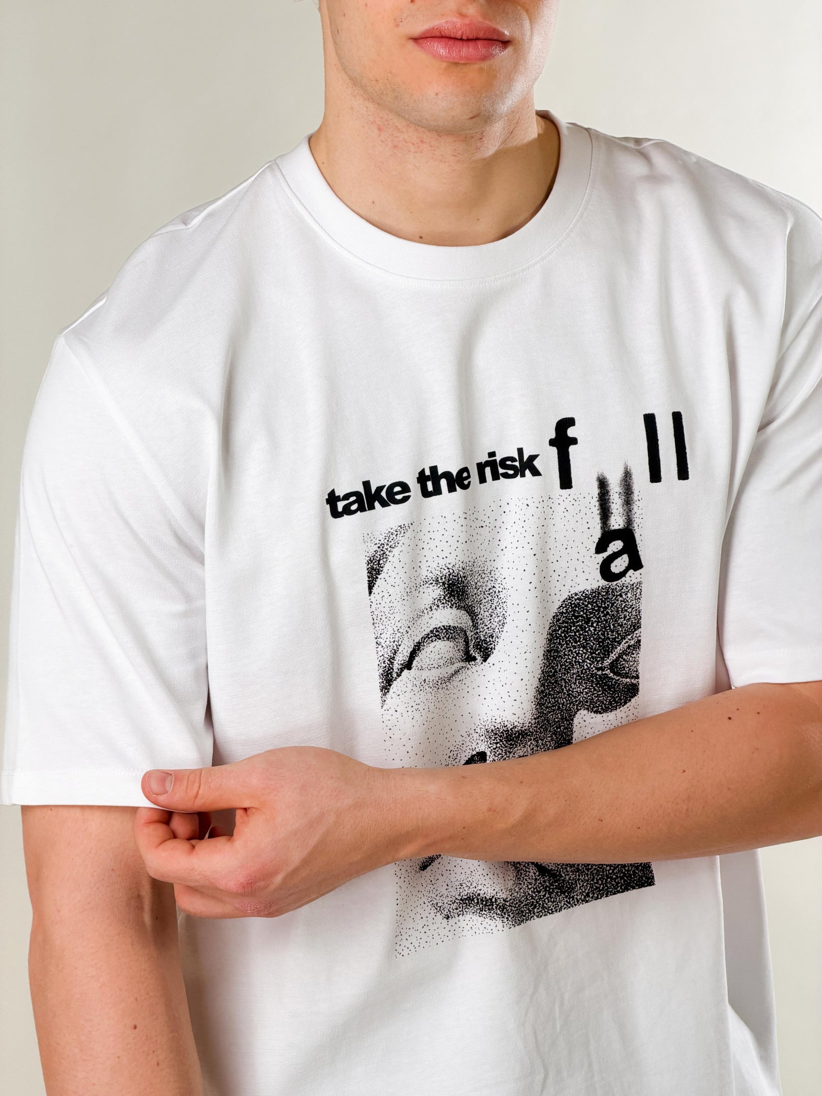 T-Shirt Take the Risk|Colore:Bianco