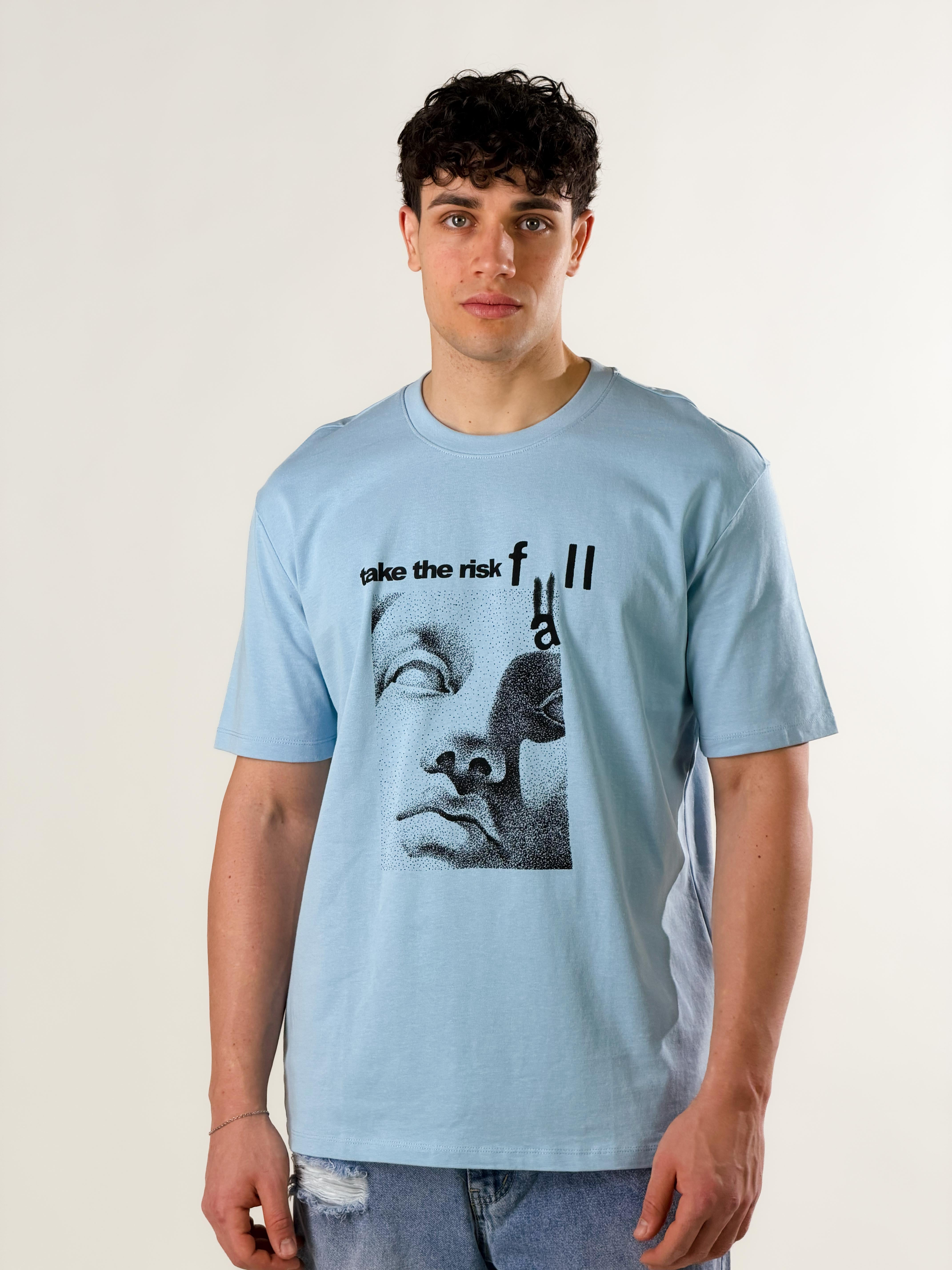 T-Shirt Take the Risk|Colore:Polvere