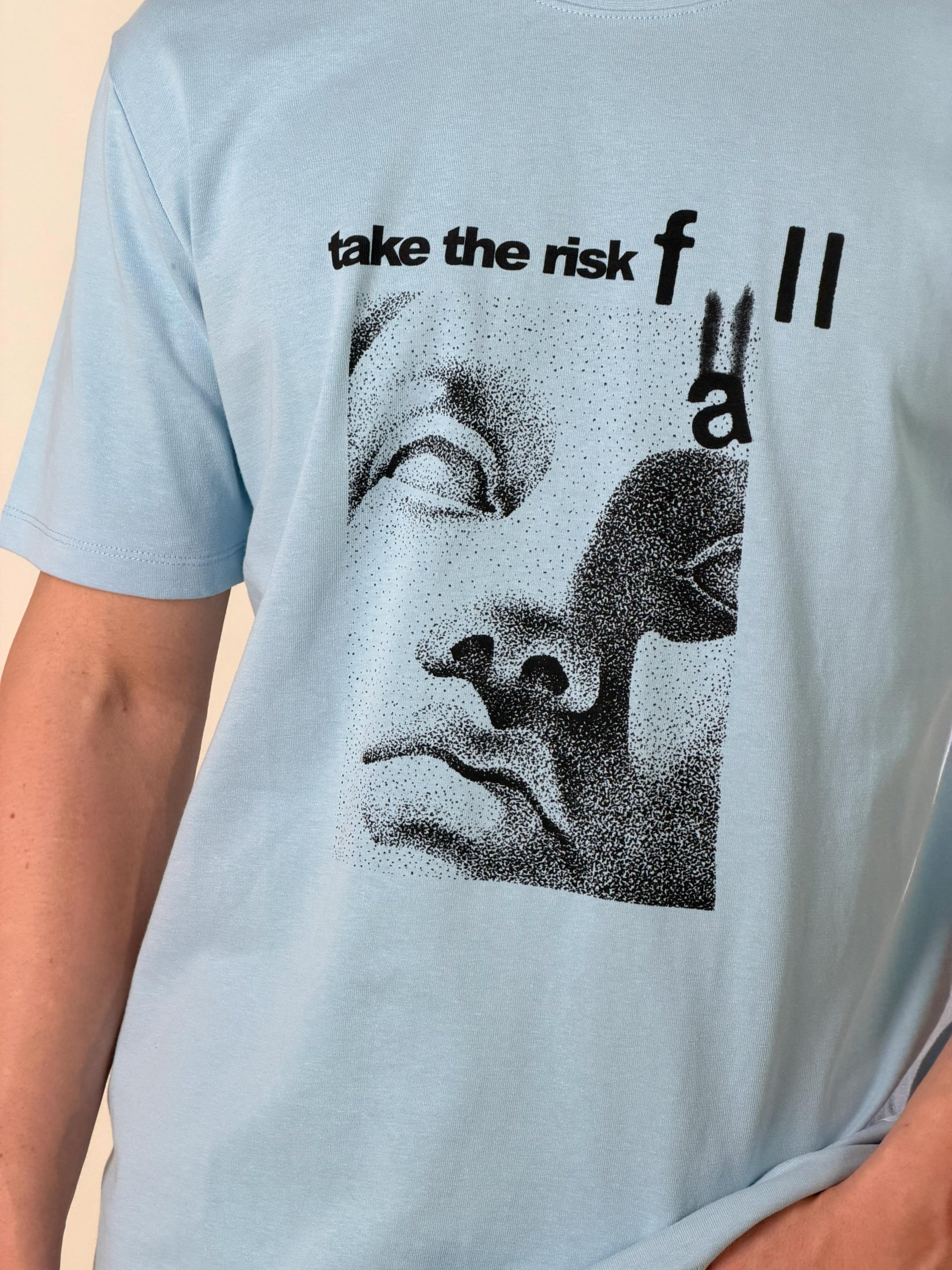 T-Shirt Take the Risk|Colore:Polvere