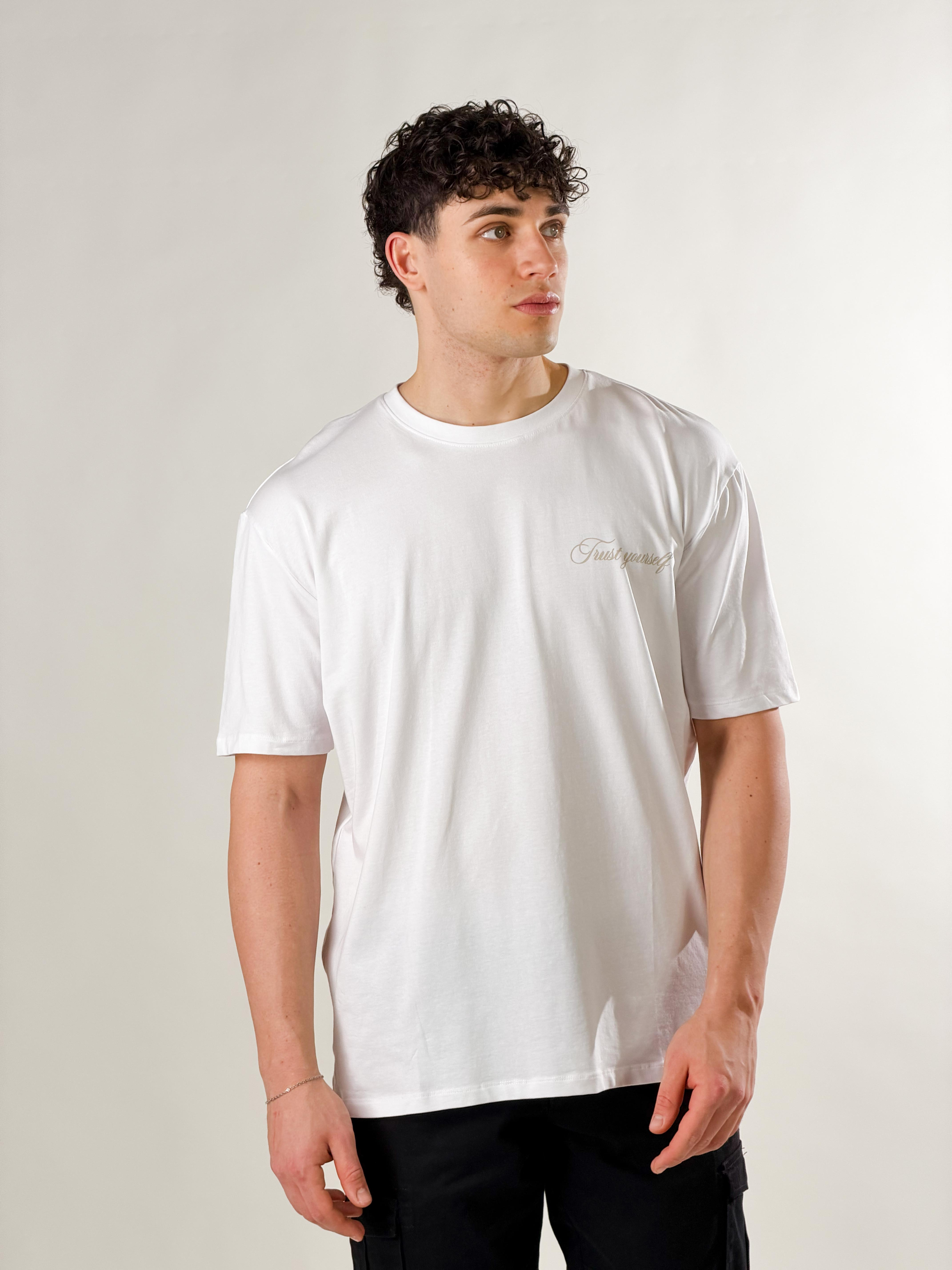 T-Shirt Trust Yourself|Colore:Bianco