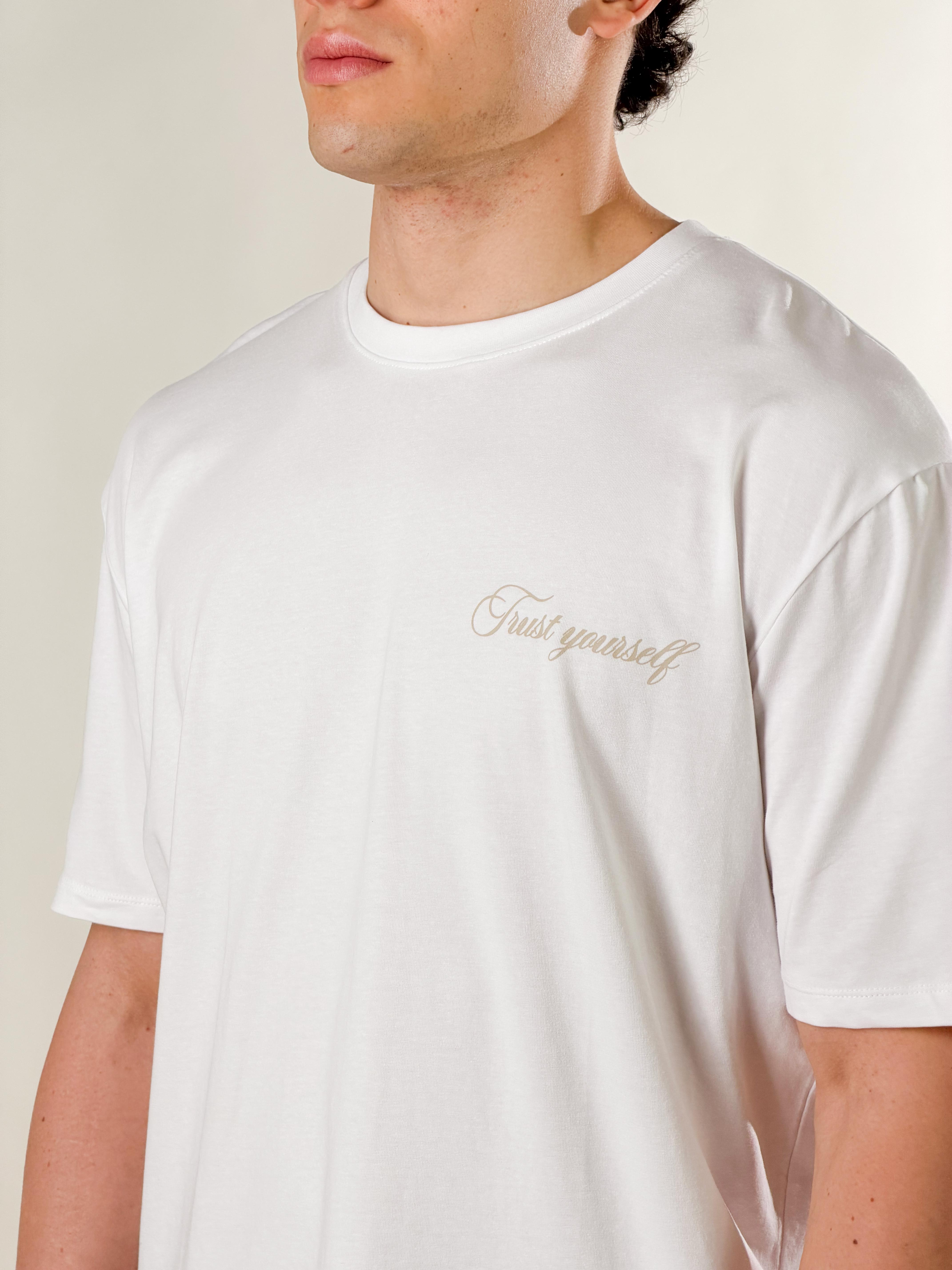 T-Shirt Trust Yourself|Colore:Bianco