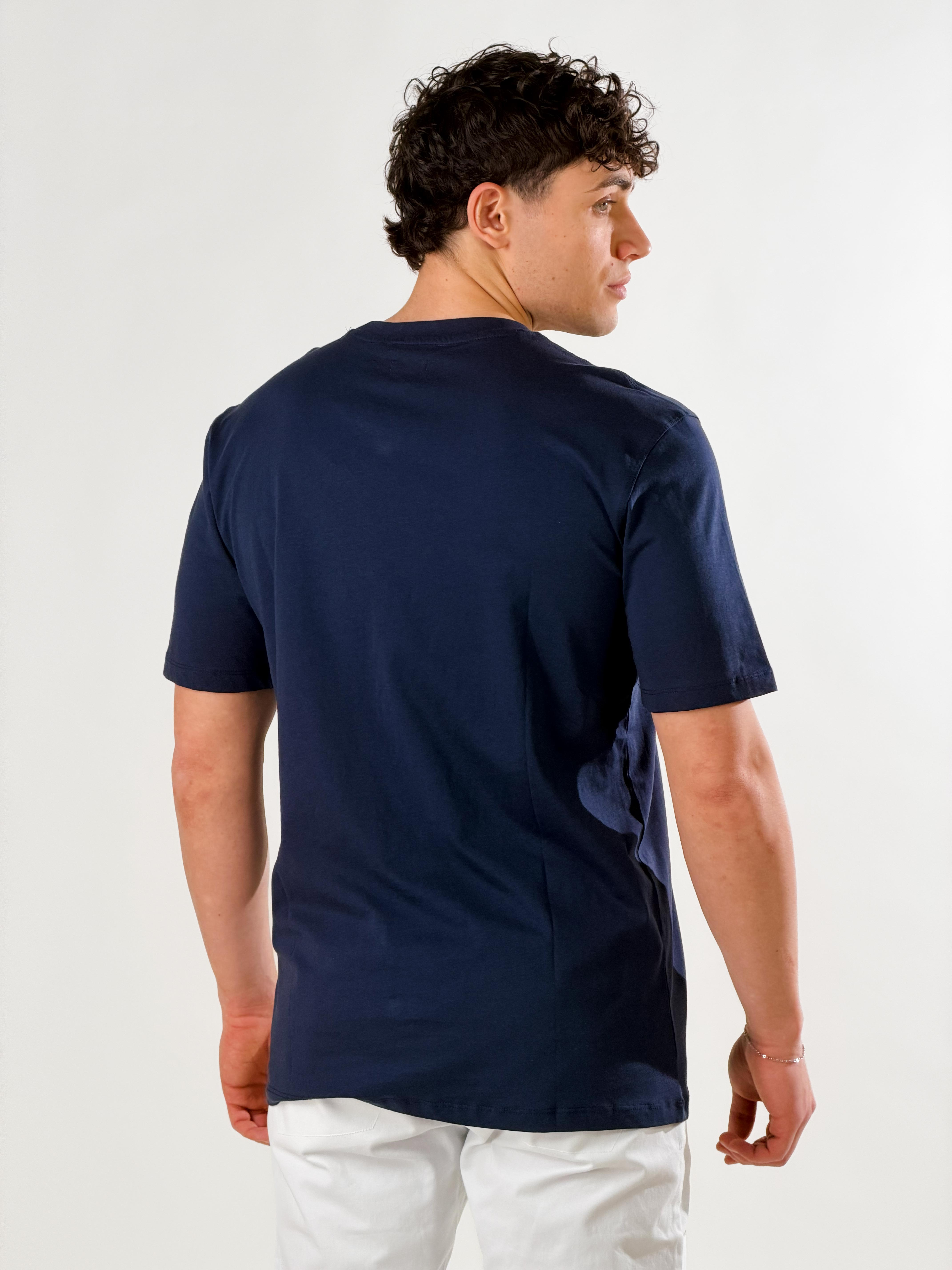 T-shirt College|Colore:Blu scuro