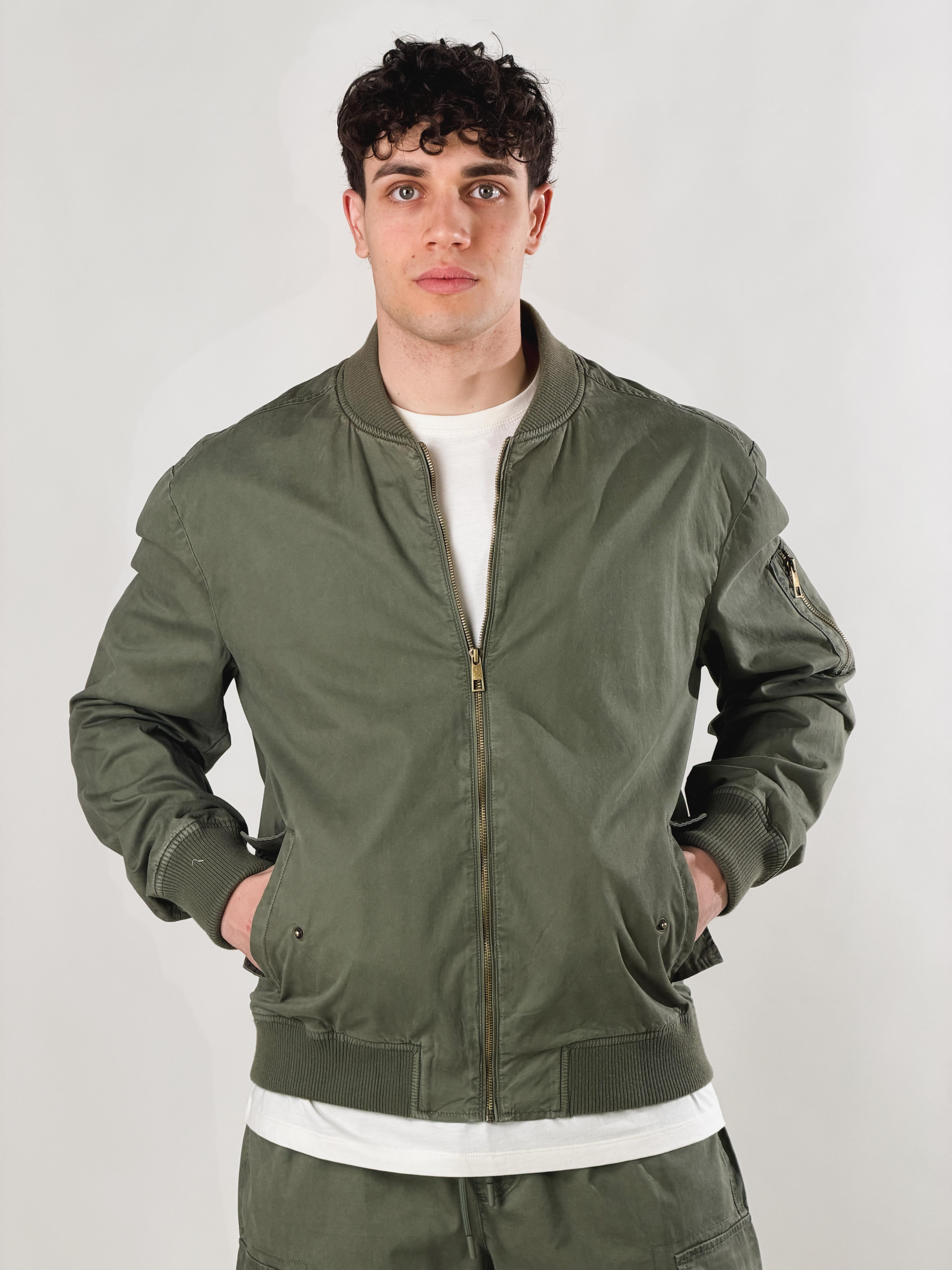 Bomber Military|Colore:Verde militare