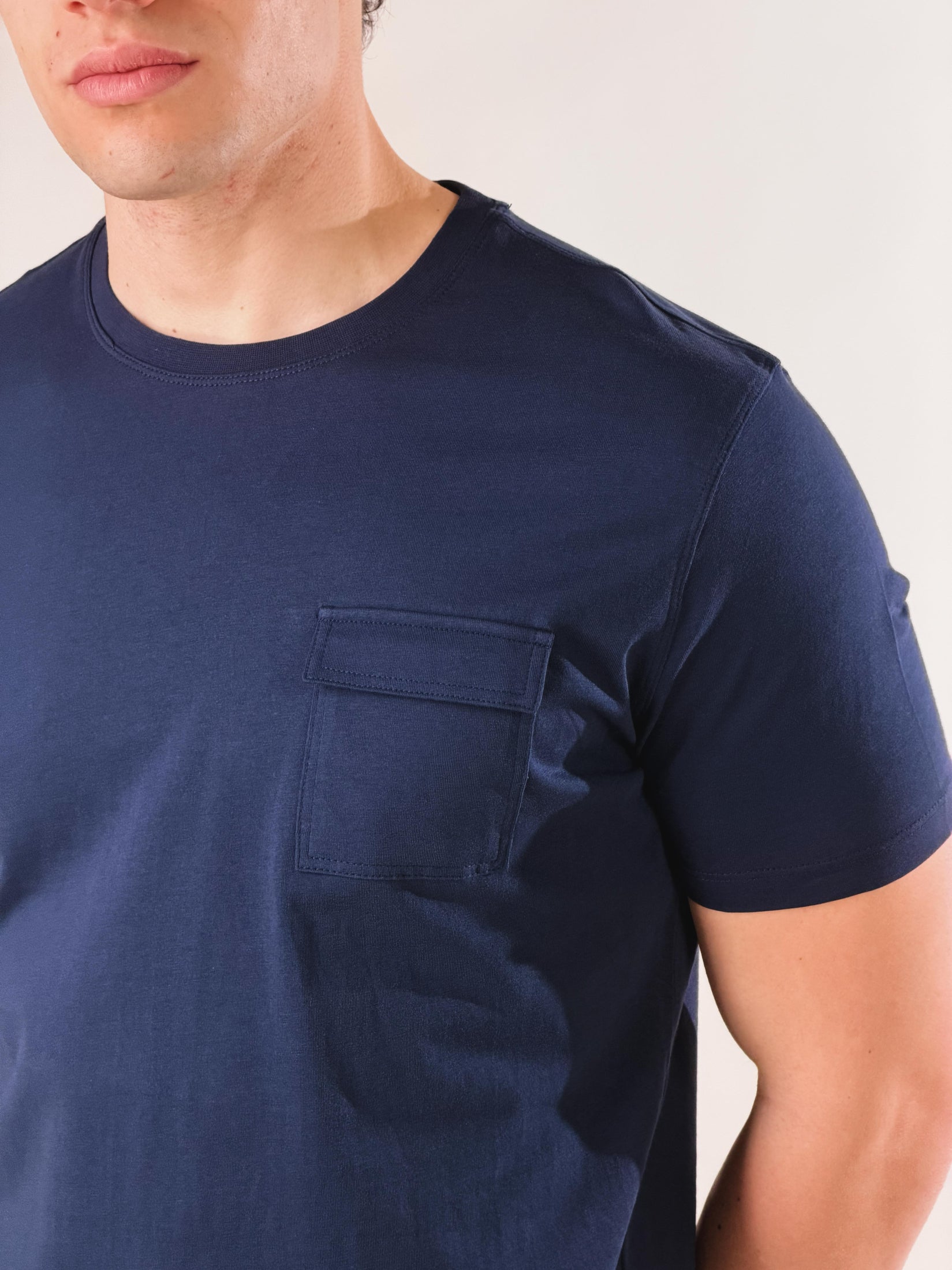 T-Shirt taschino loose fit|Colore:Blu