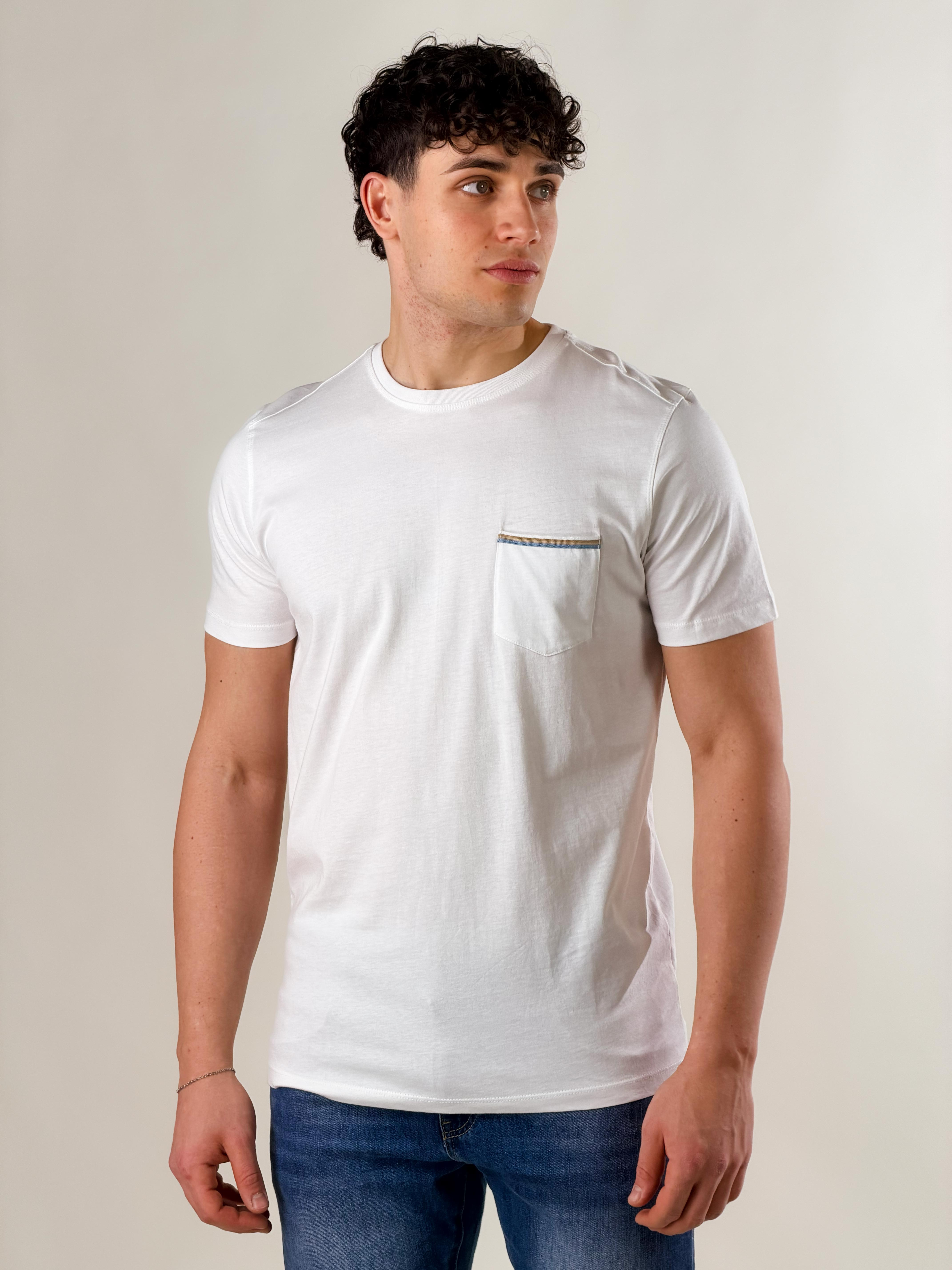 T-shirt taschino basie fiit|Colore:Bianco