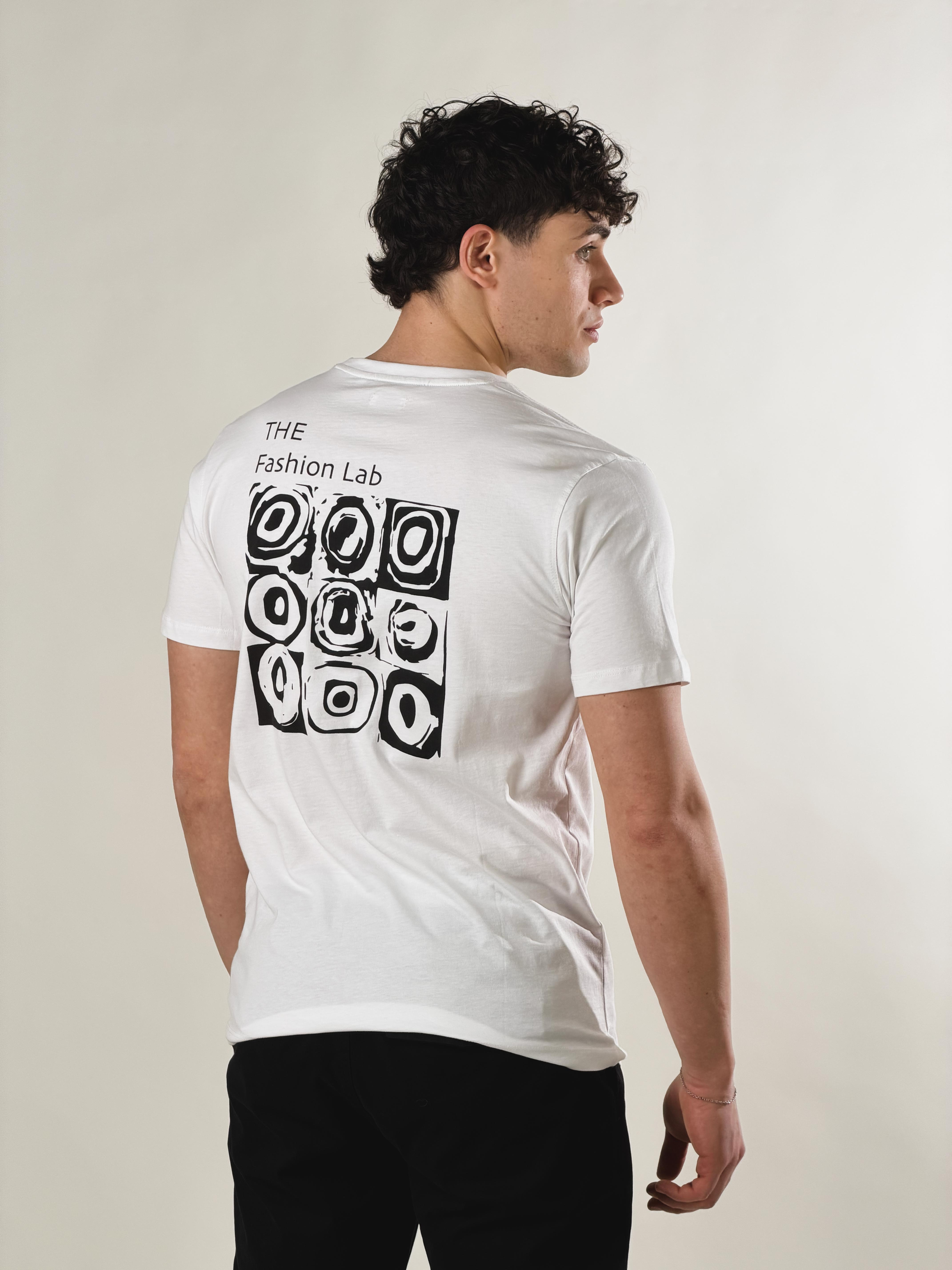 T-Shirt grafica basie fit|Colore:Bianco