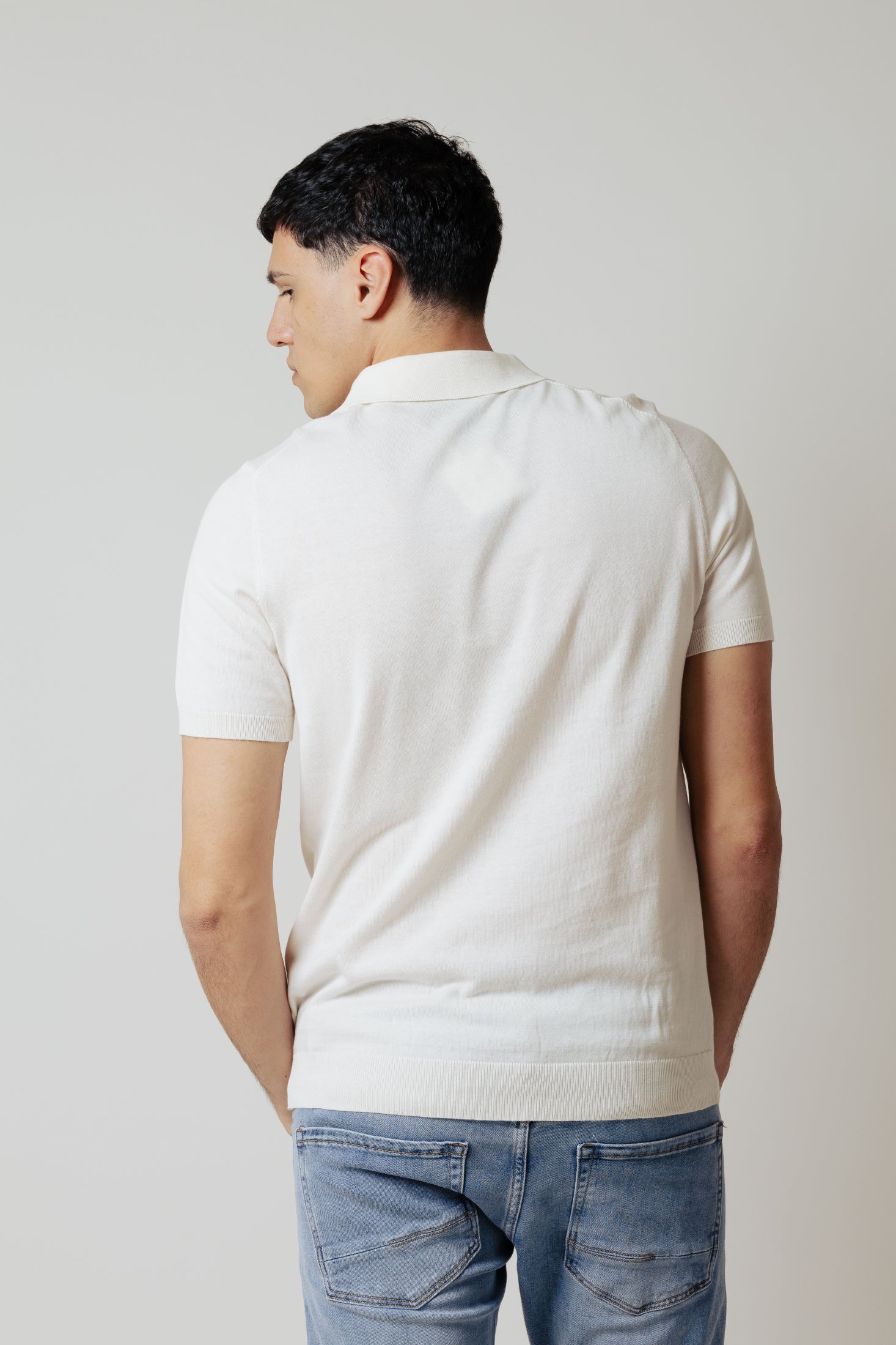 Polo in maglia|Colore:Panna