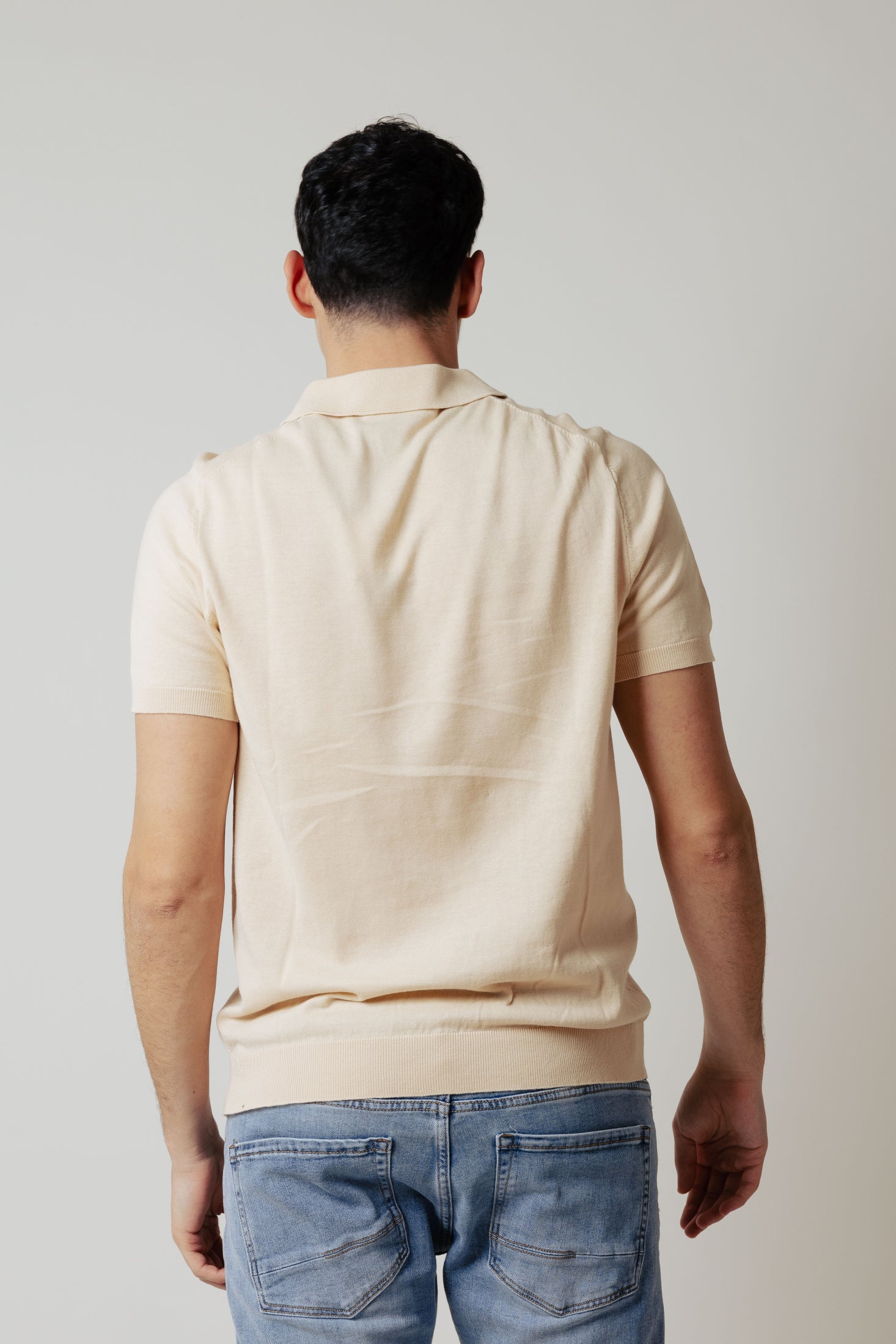 Polo in maglia|Colore:Beige