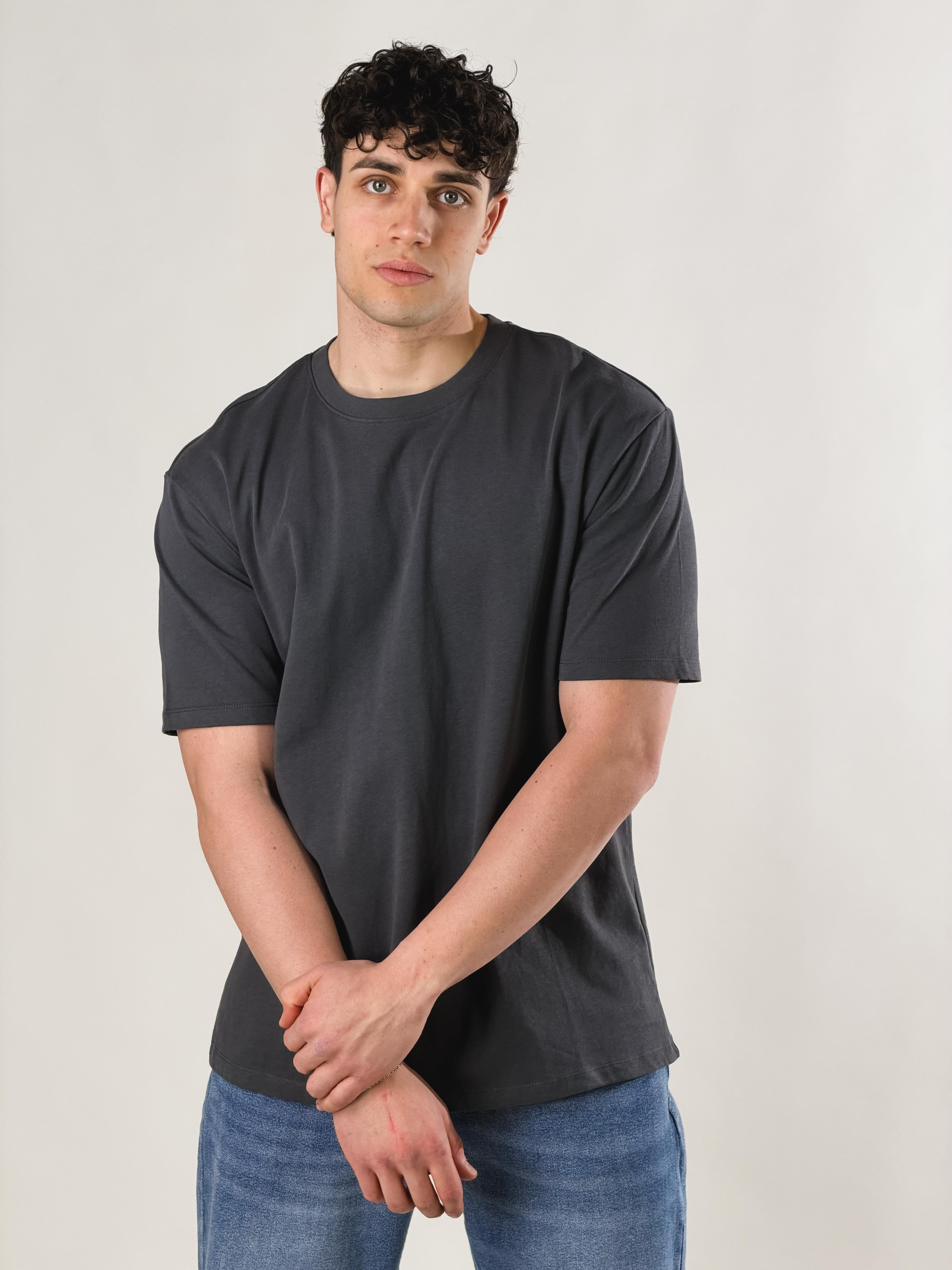 T-Shirt Miami loose fit|Colore:Piombo