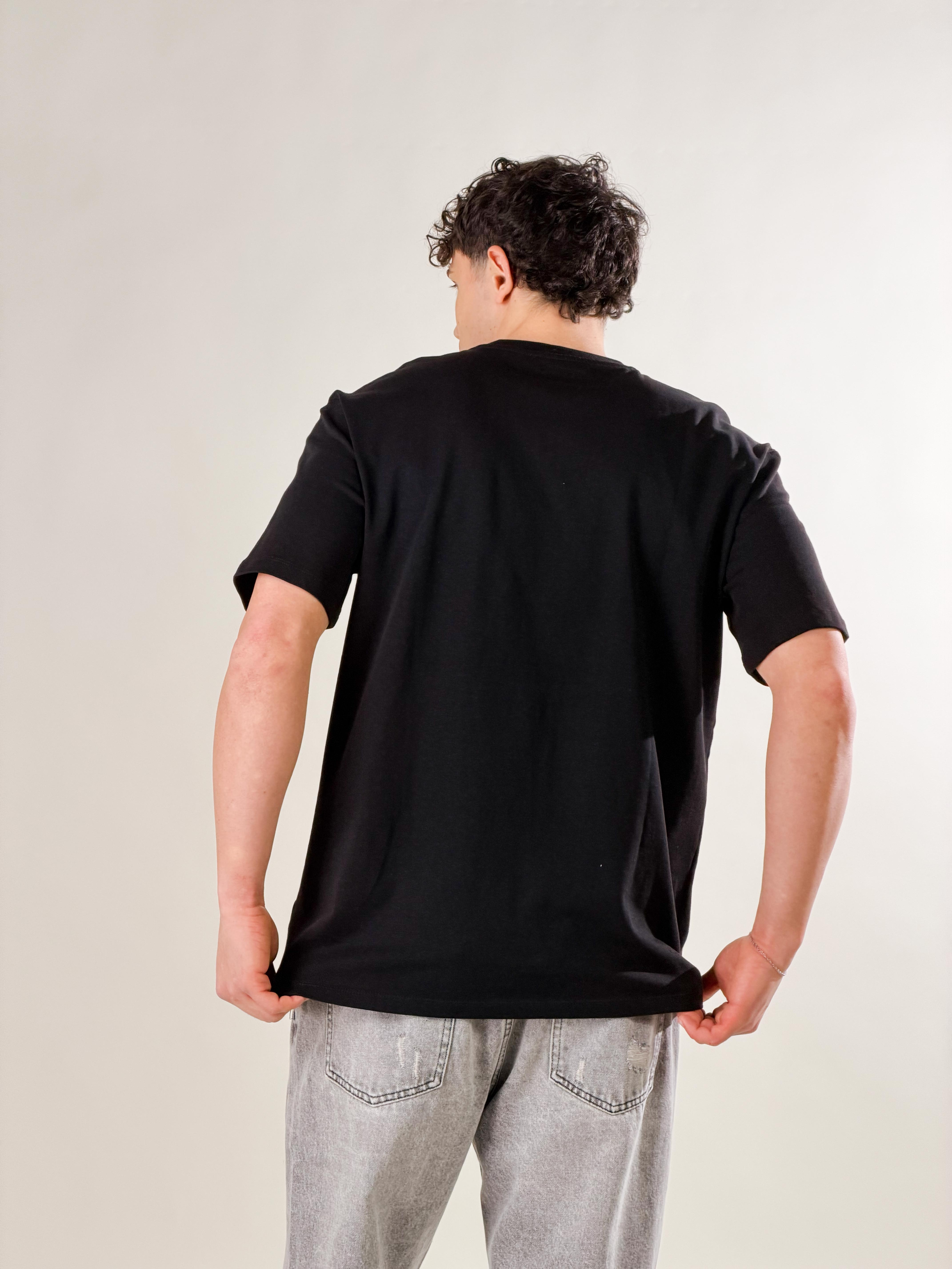 T-Shirt Miami loose fit|Colore:Nero