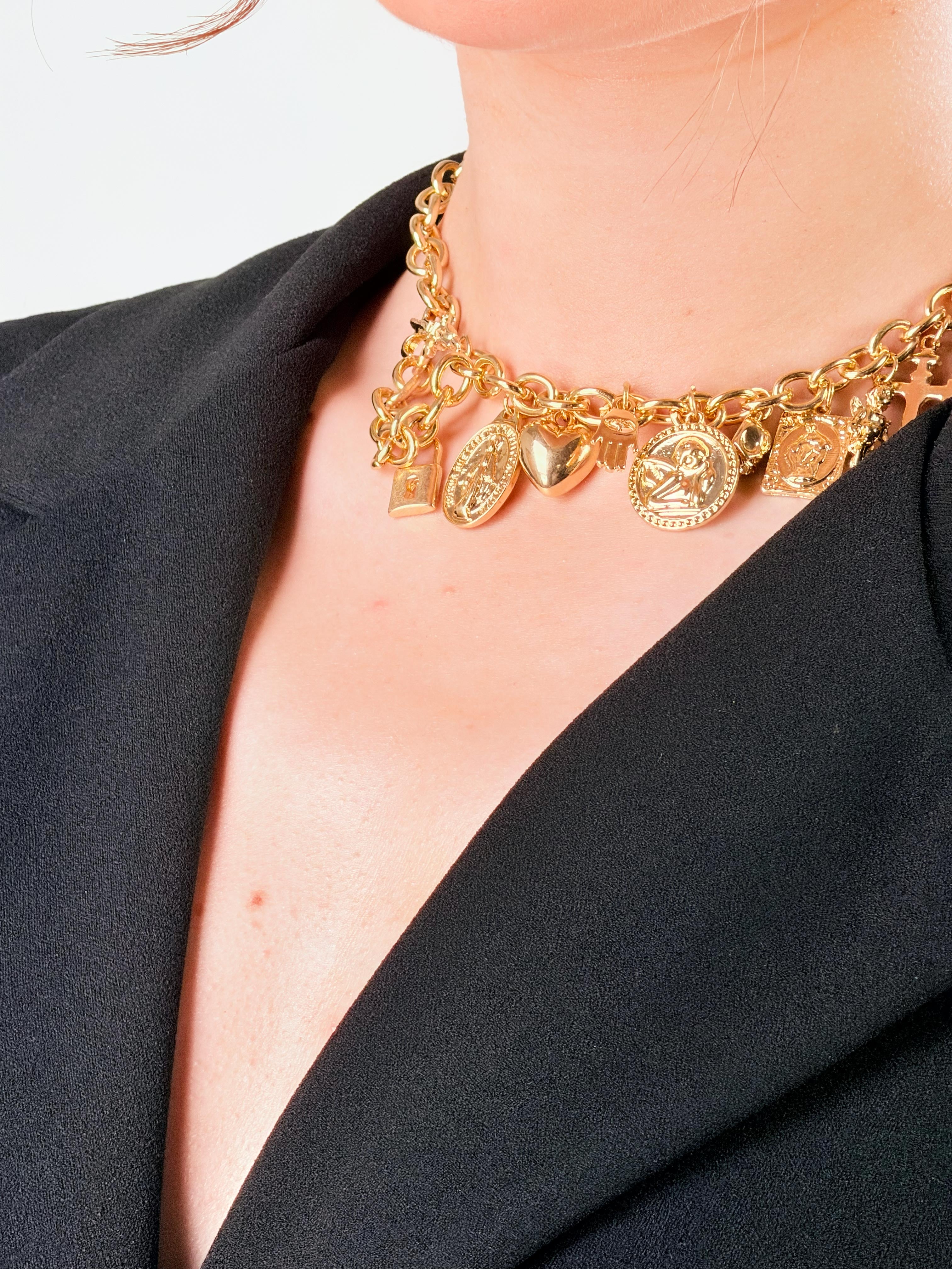 Collana Multi charms|Colore:Oro