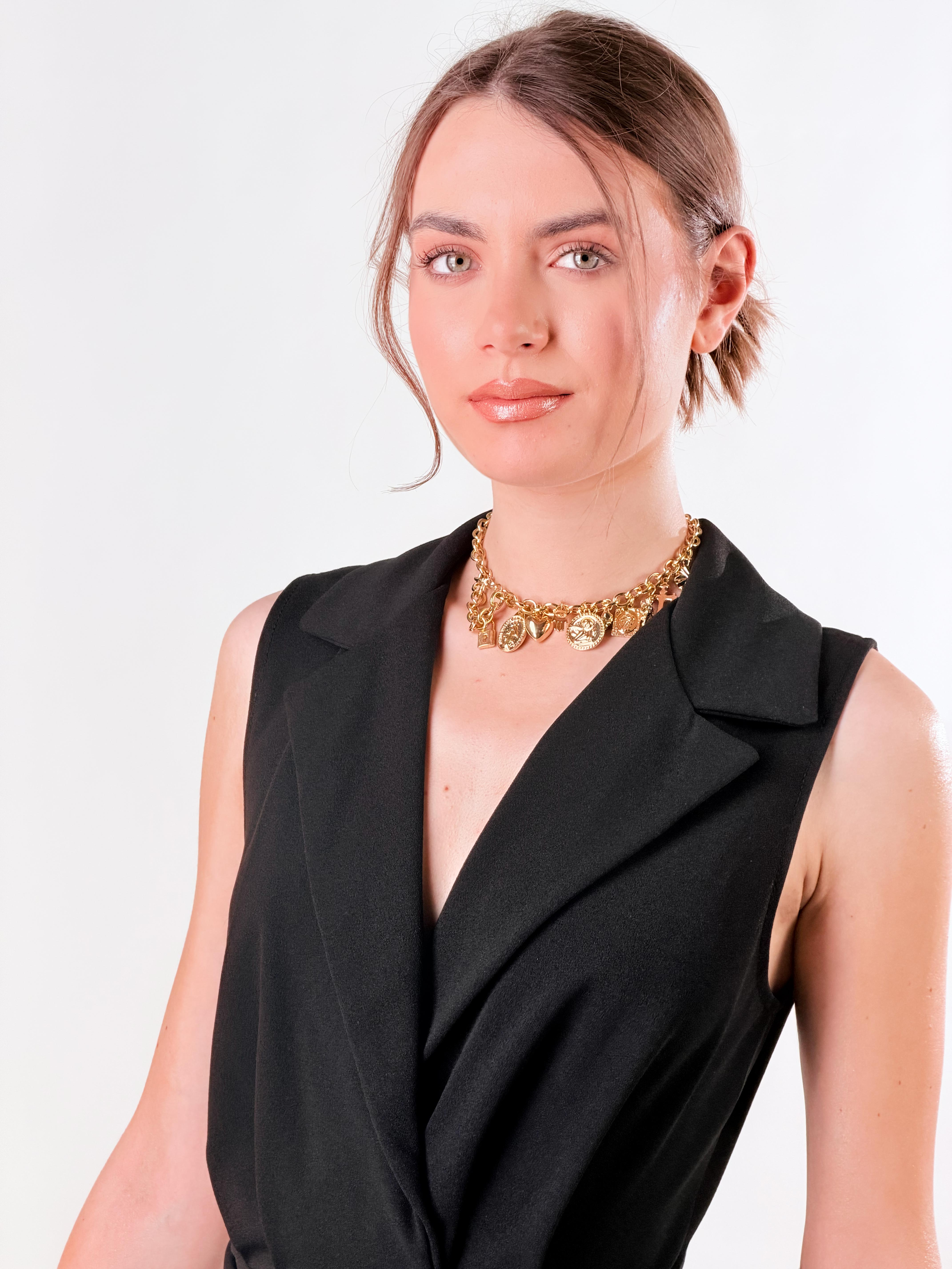 Collana Multi charms|Colore:Oro