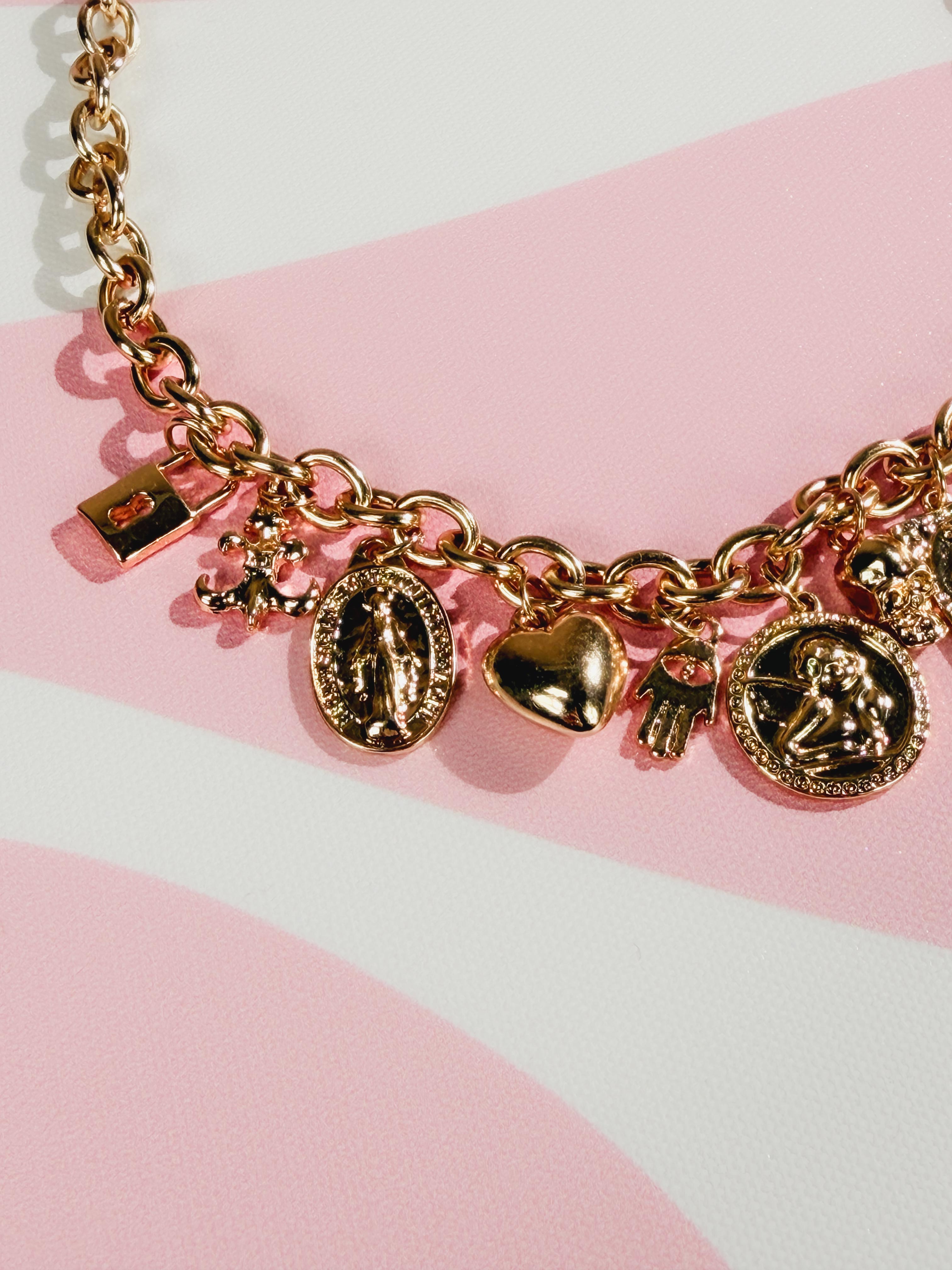 Collana Multi charms|Colore:Oro
